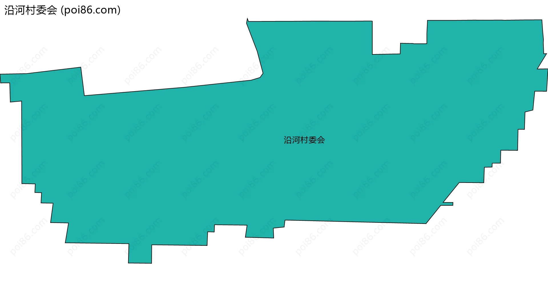 沿河村委会边界地图