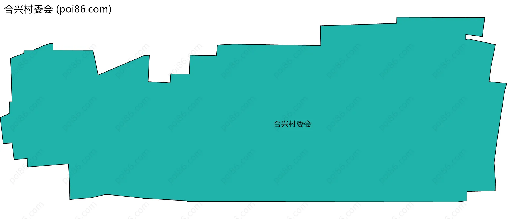 合兴村委会边界地图