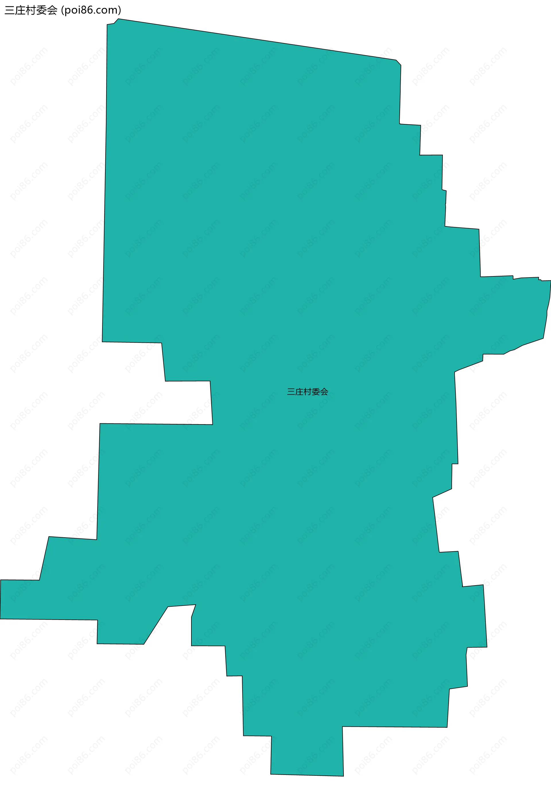 三庄村委会边界地图