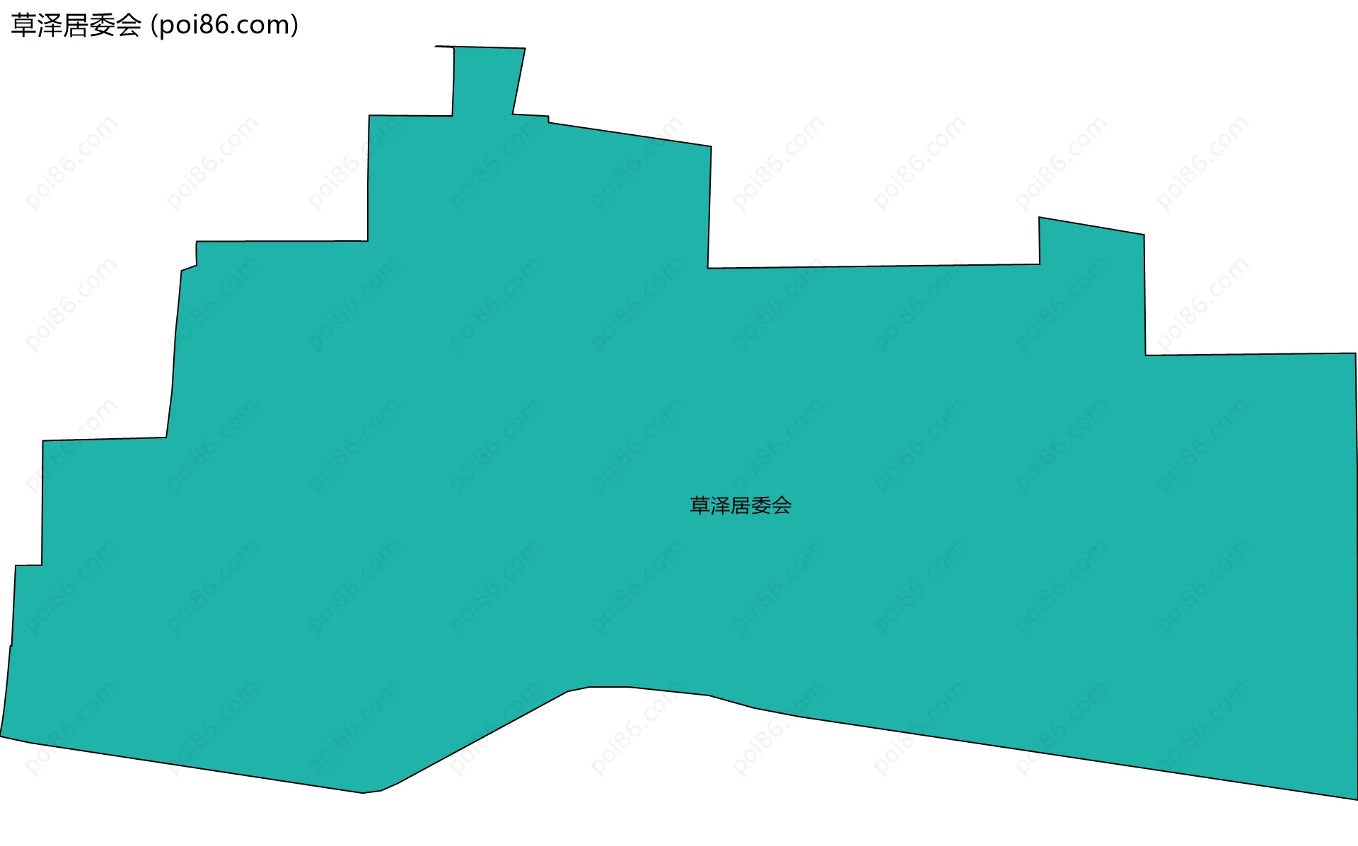 草泽居委会边界地图
