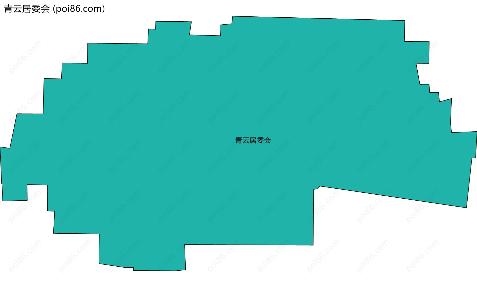青云居委会边界地图