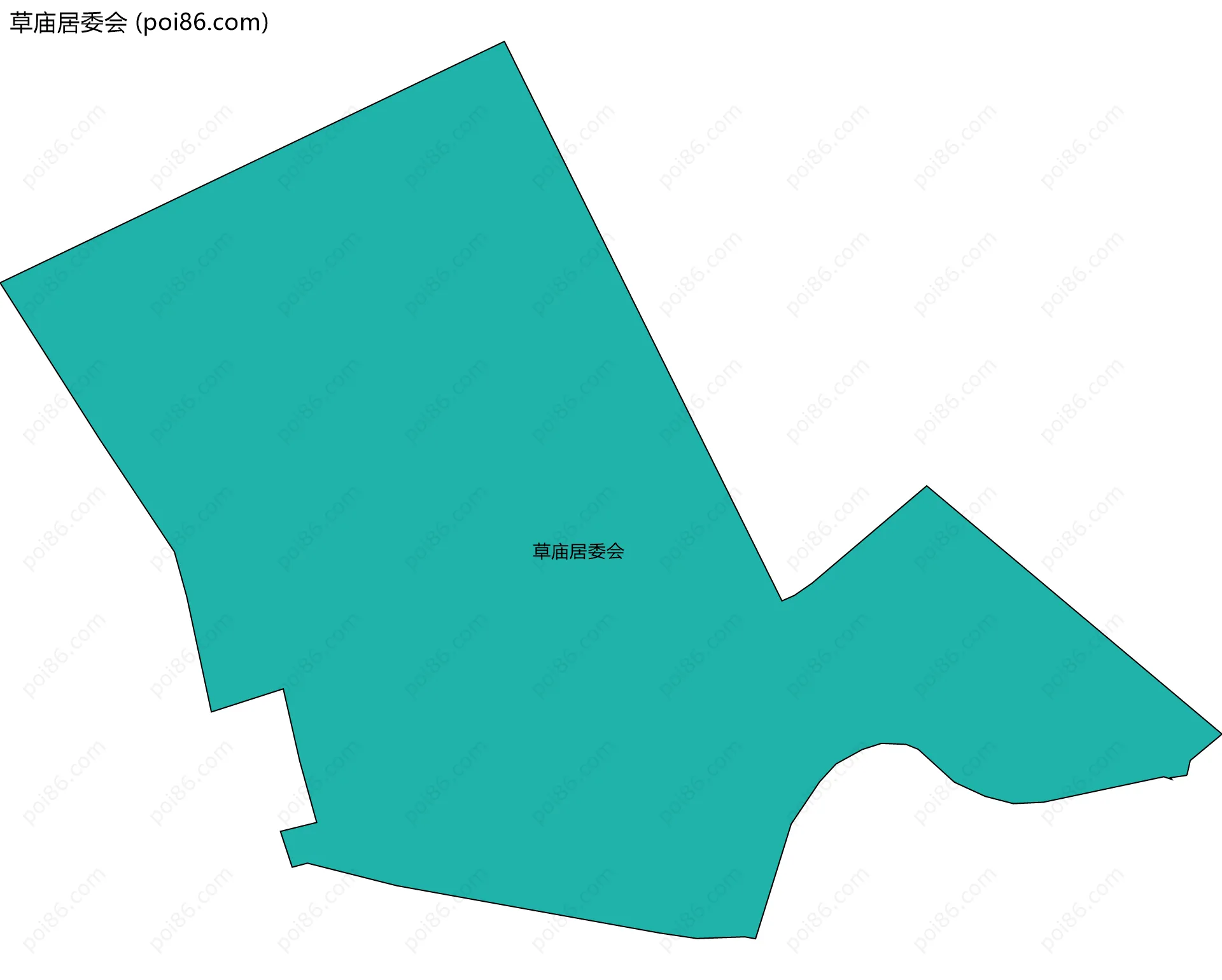草庙居委会边界地图