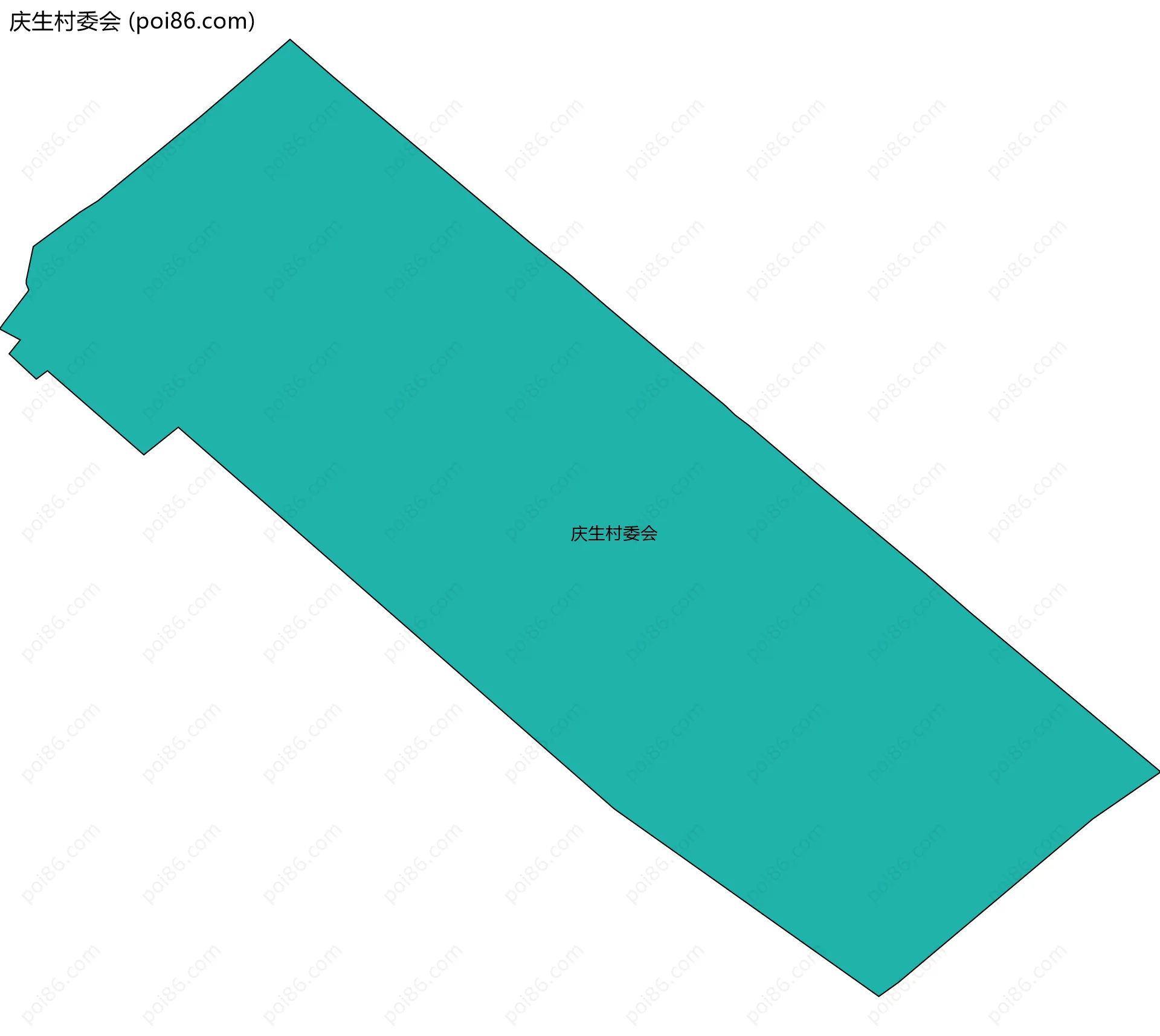 庆生村委会边界地图