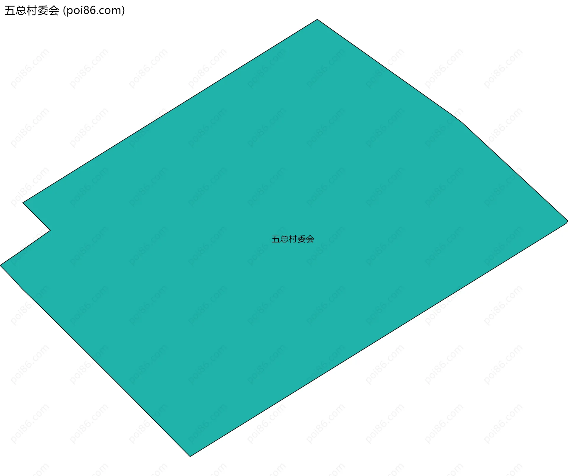五总村委会边界地图