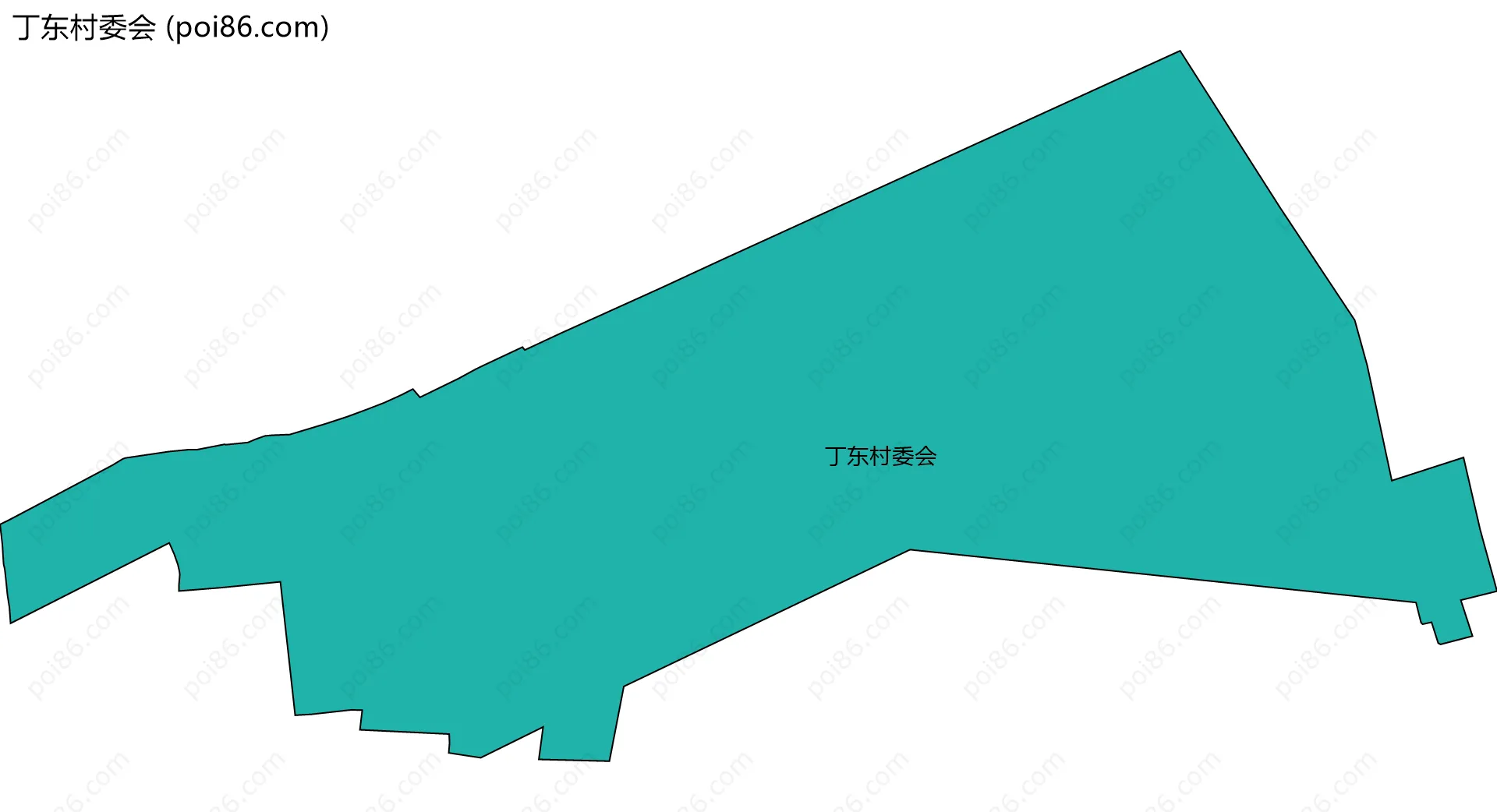 丁东村委会边界地图