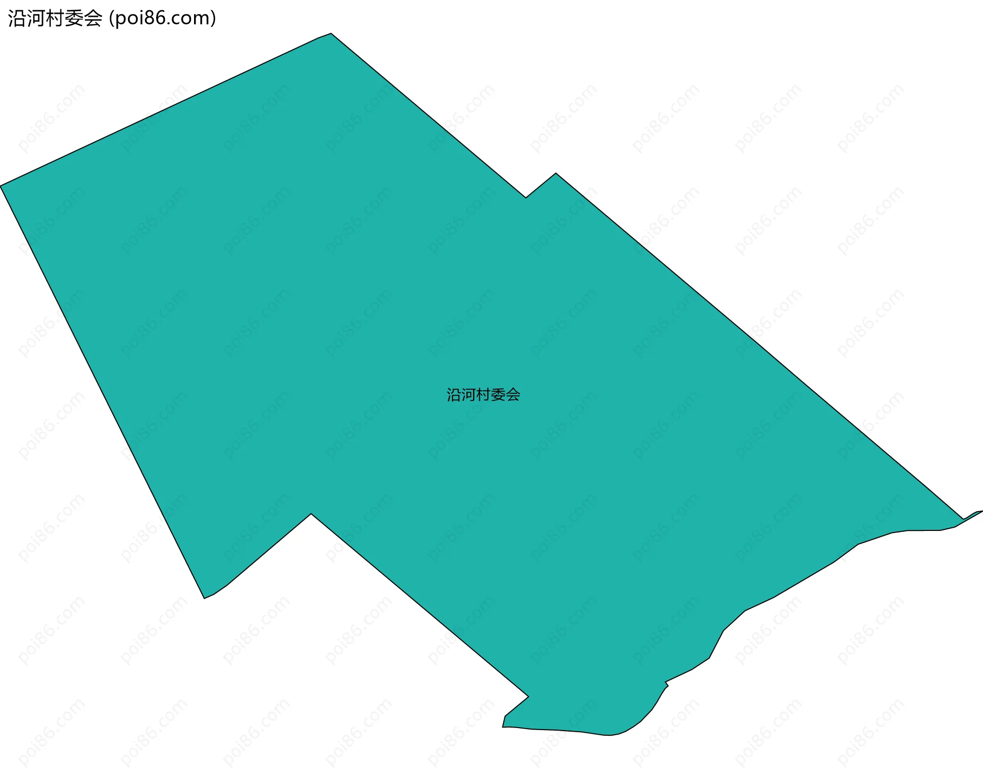 沿河村委会边界地图