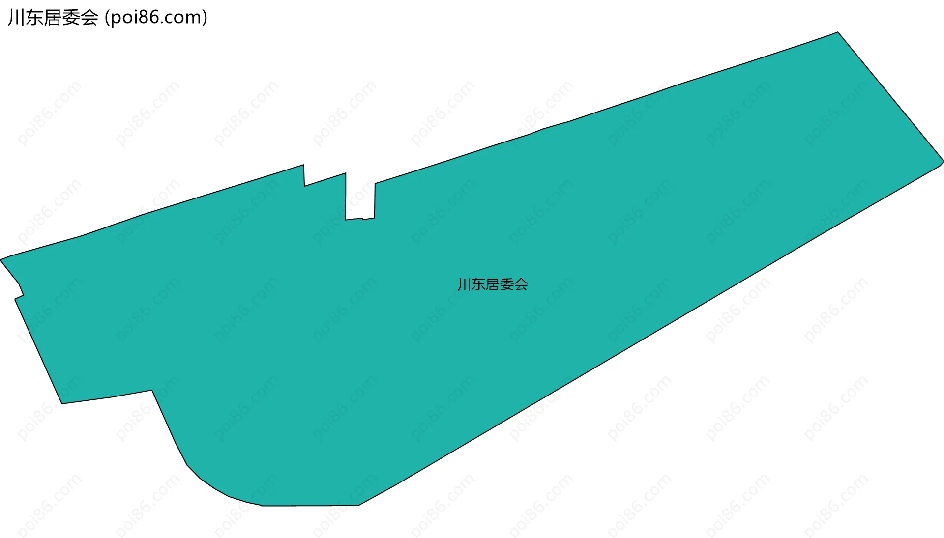 川东居委会边界地图