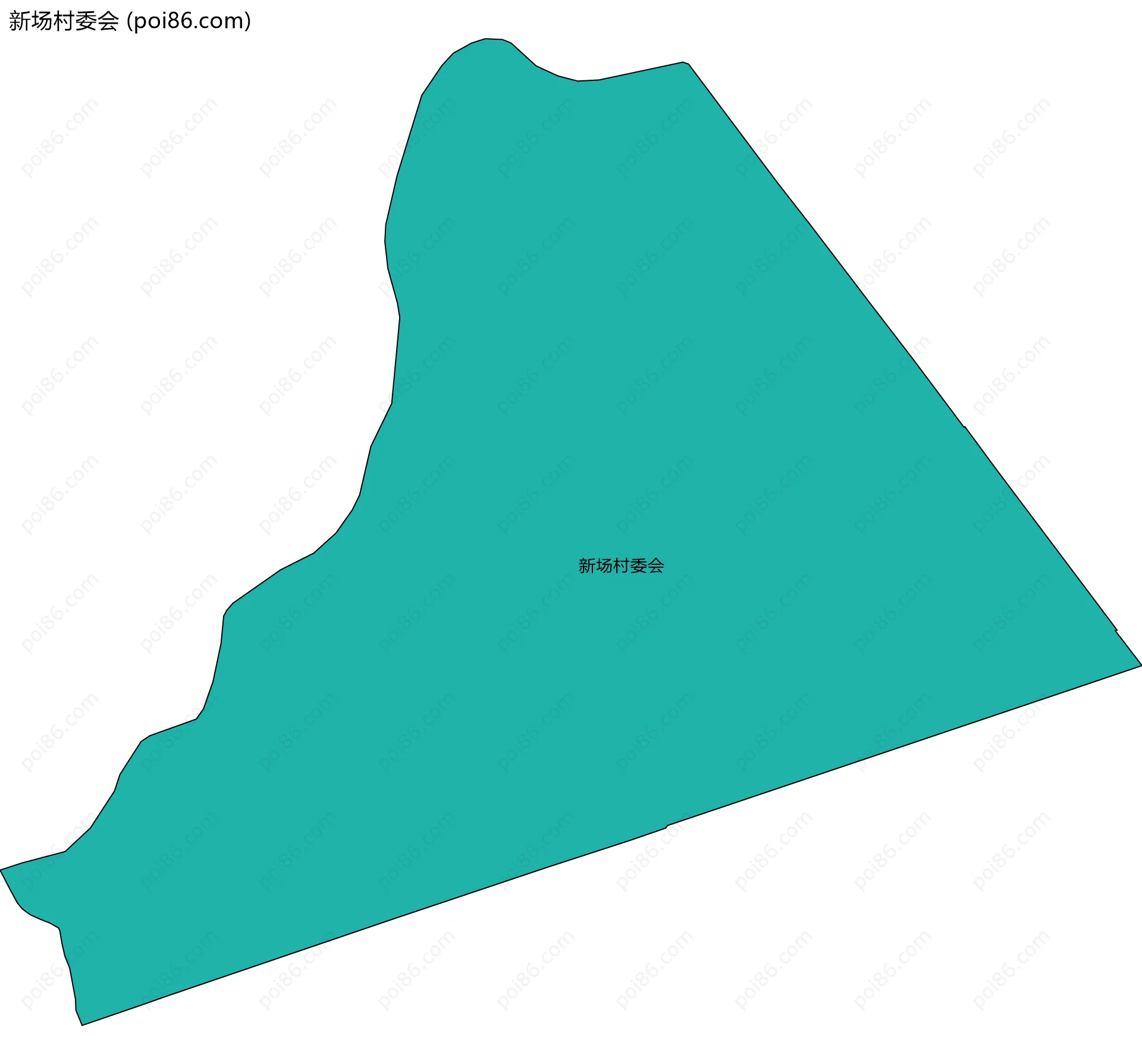 新场村委会边界地图