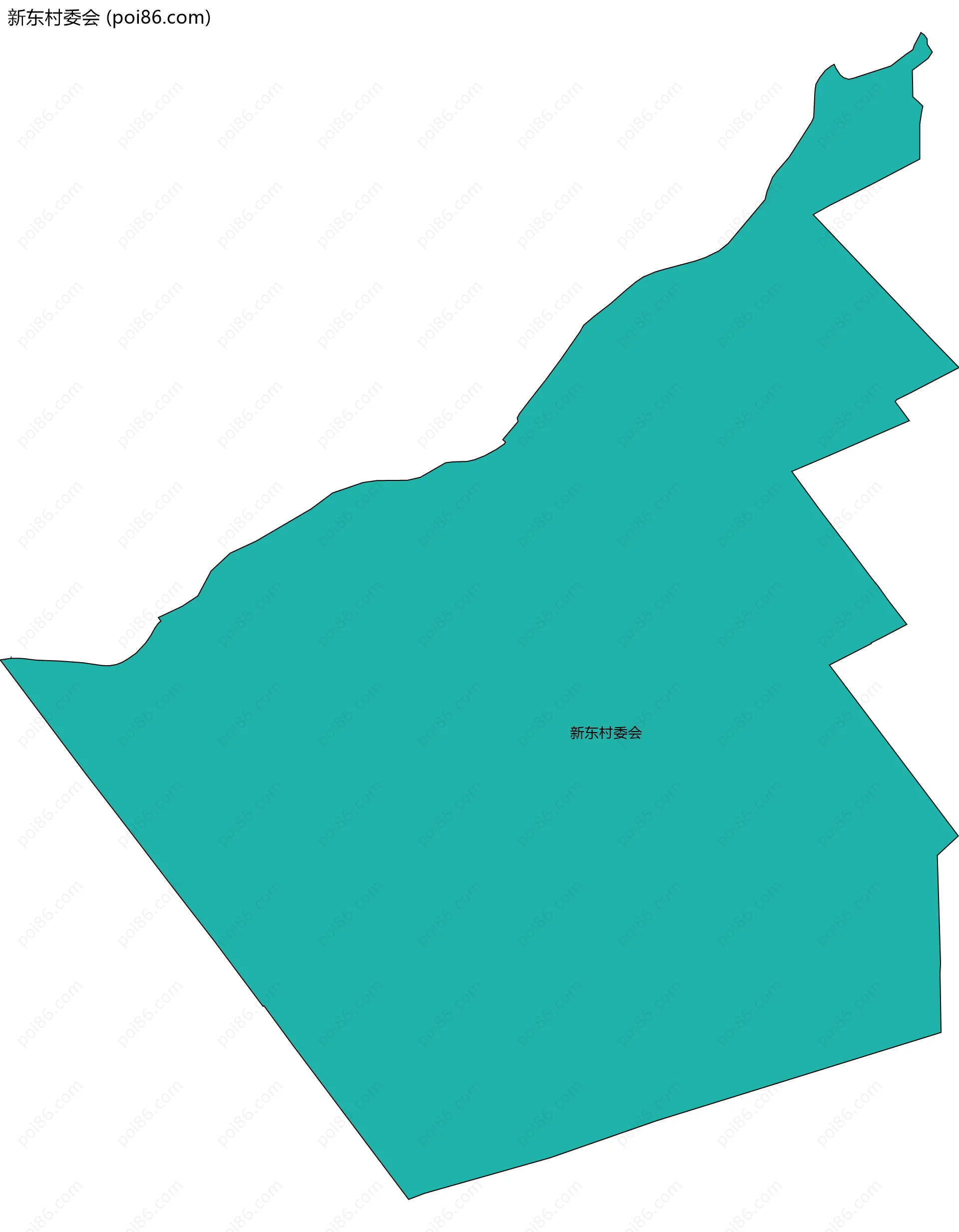 新东村委会边界地图