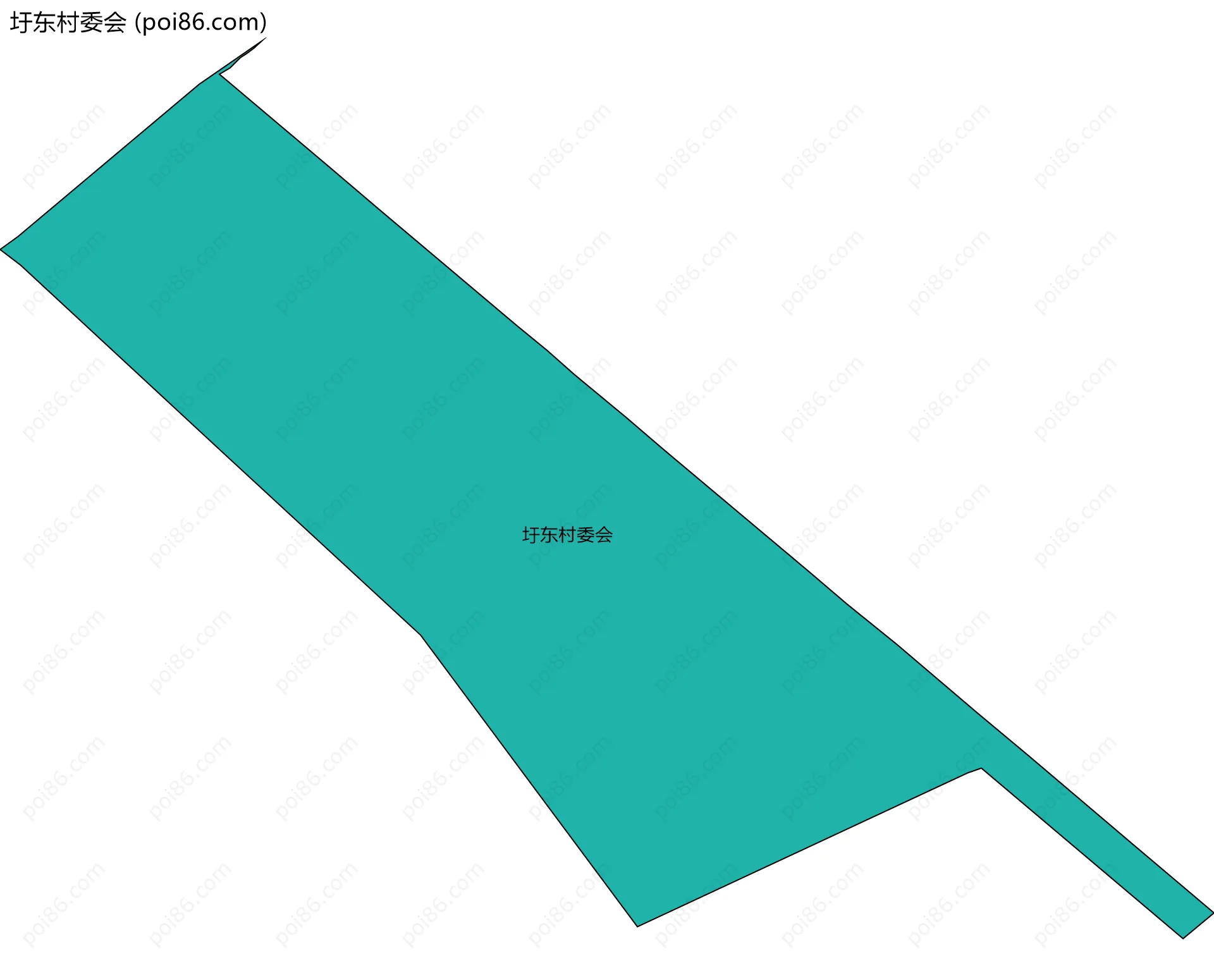 圩东村委会边界地图