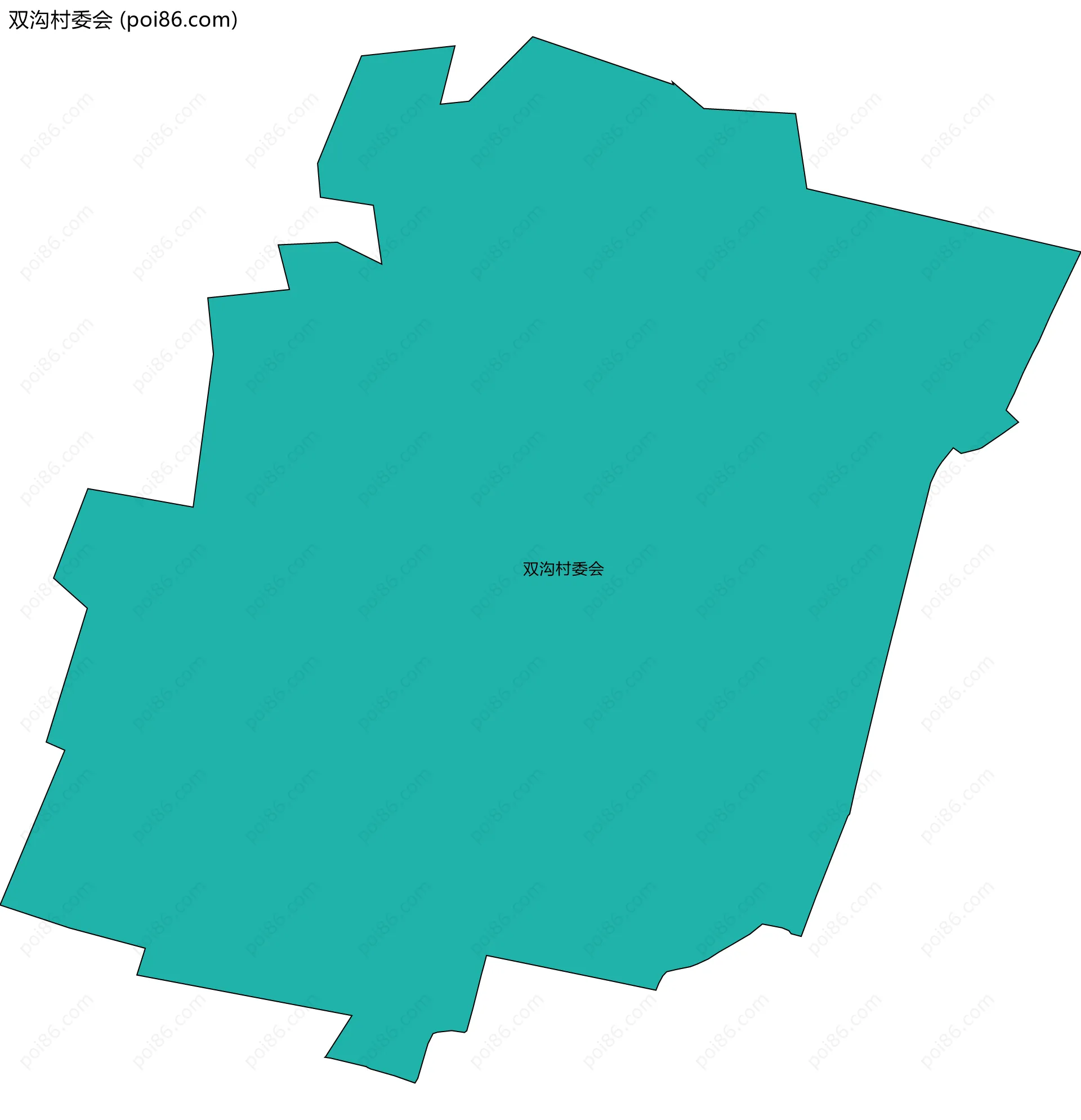 双沟村委会边界地图