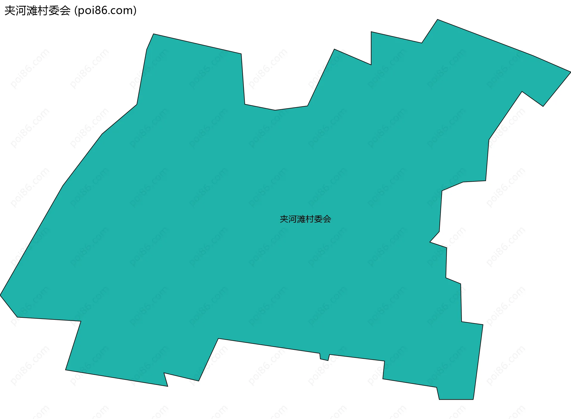 夹河滩村委会边界地图