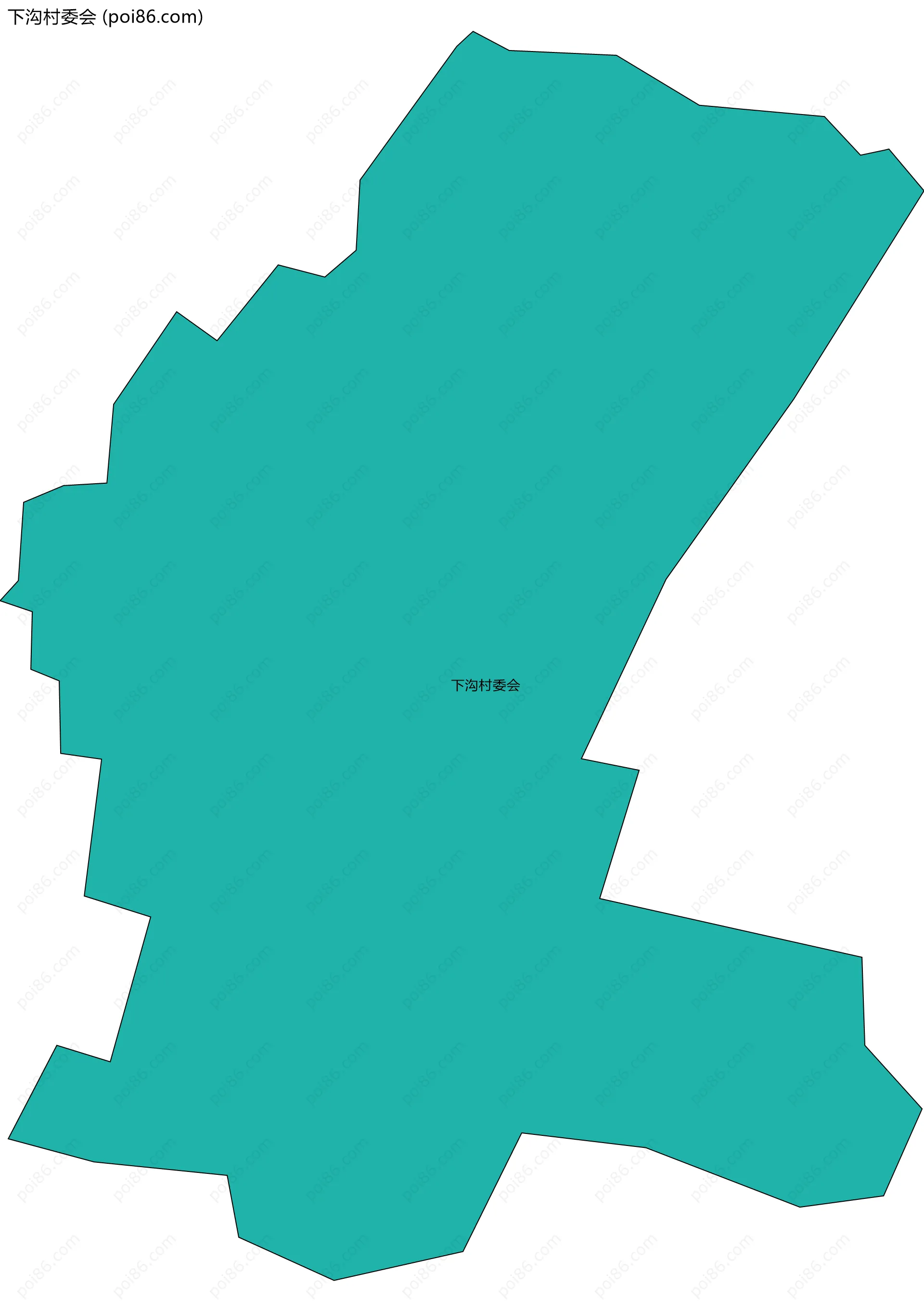 下沟村委会边界地图