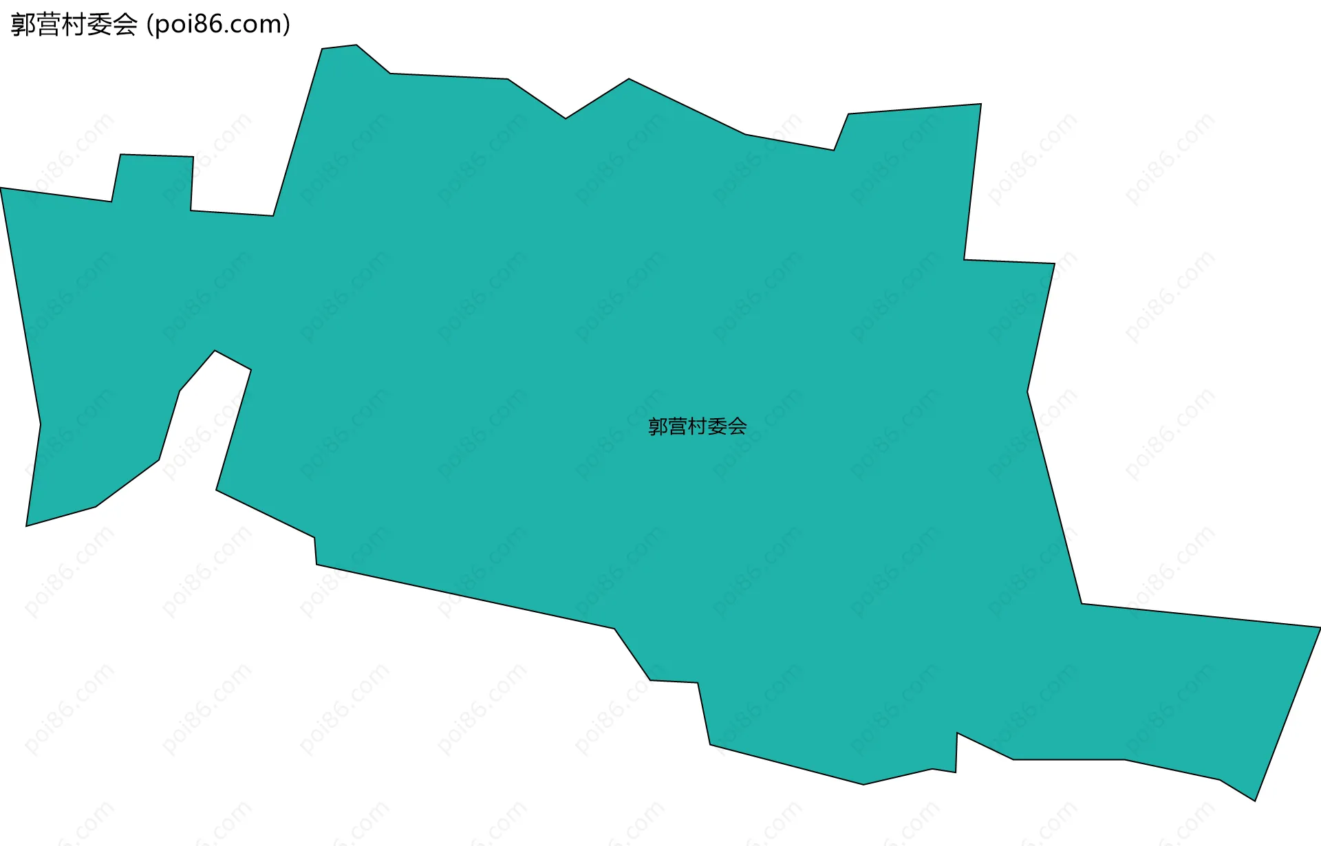郭营村委会边界地图