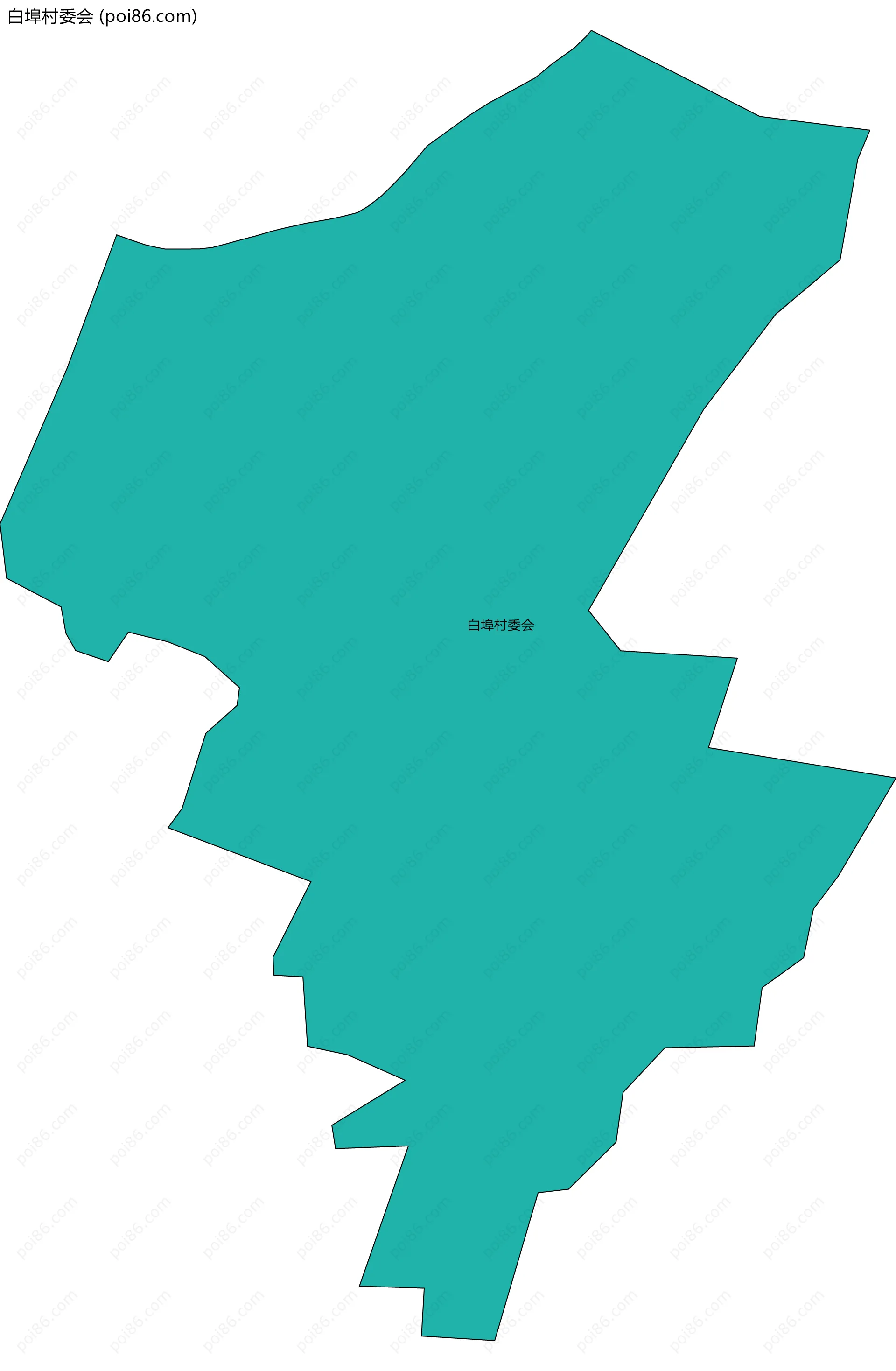 白埠村委会边界地图