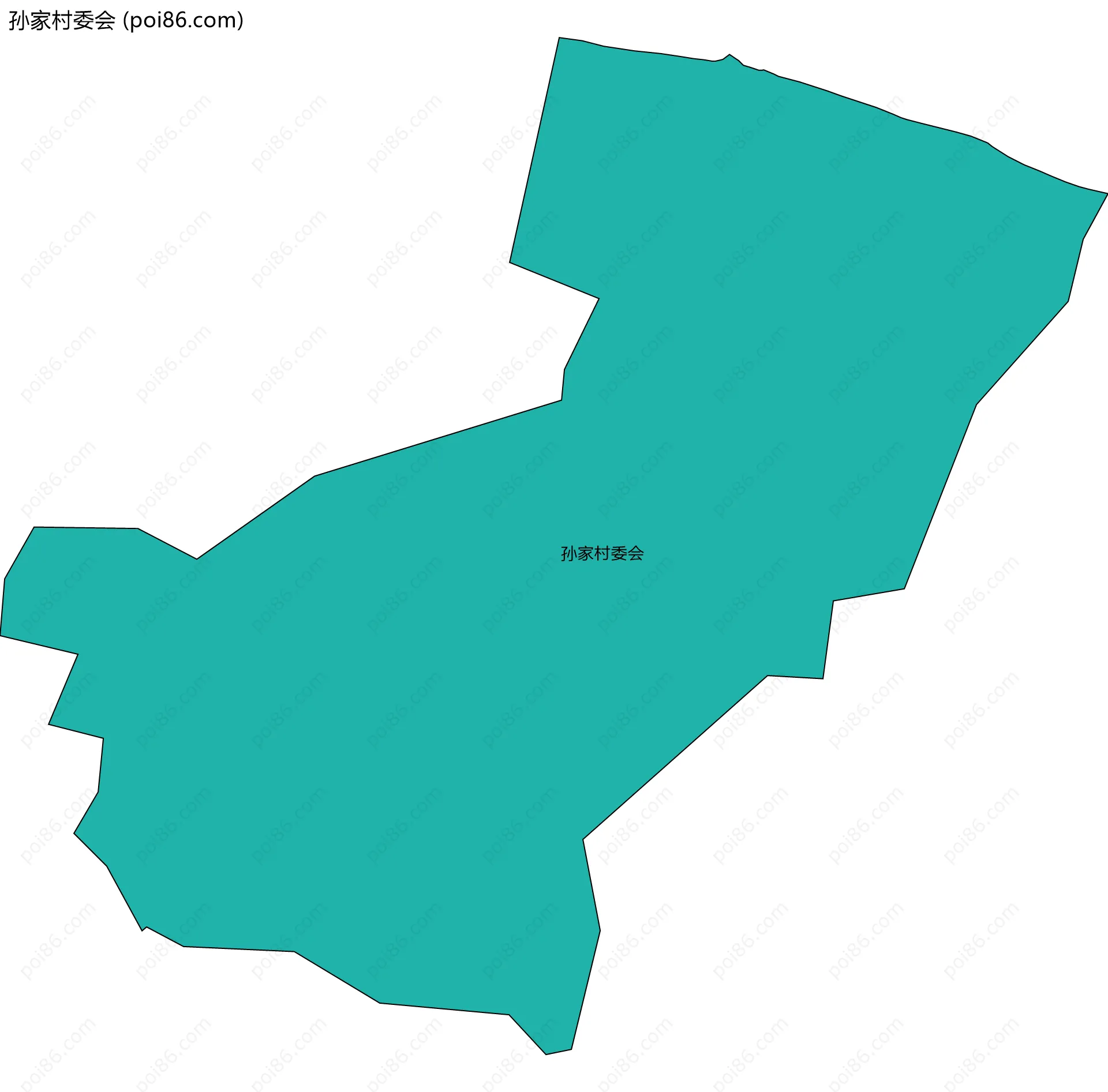 孙家村委会边界地图