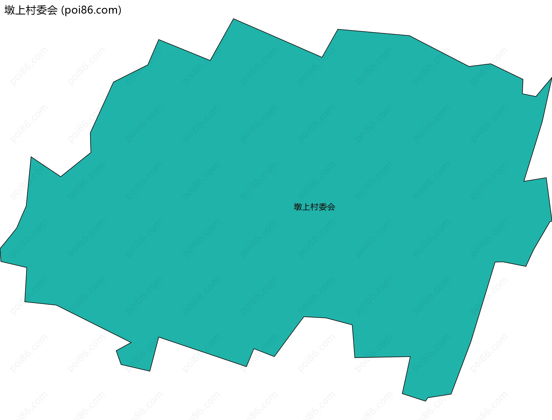 墩上村委会边界地图