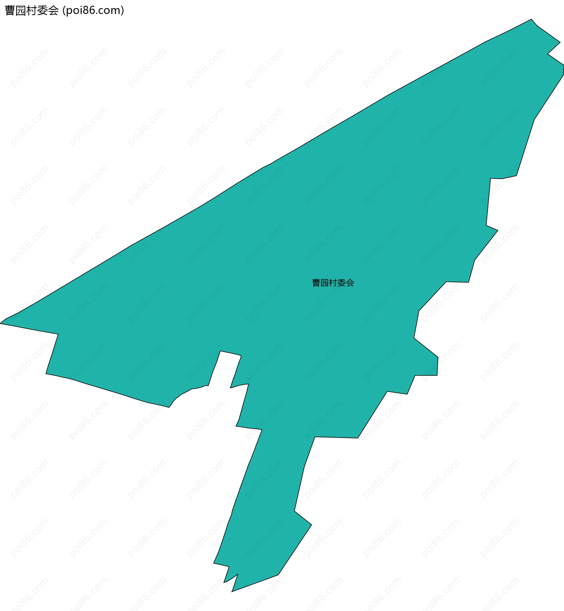 曹园村委会边界地图