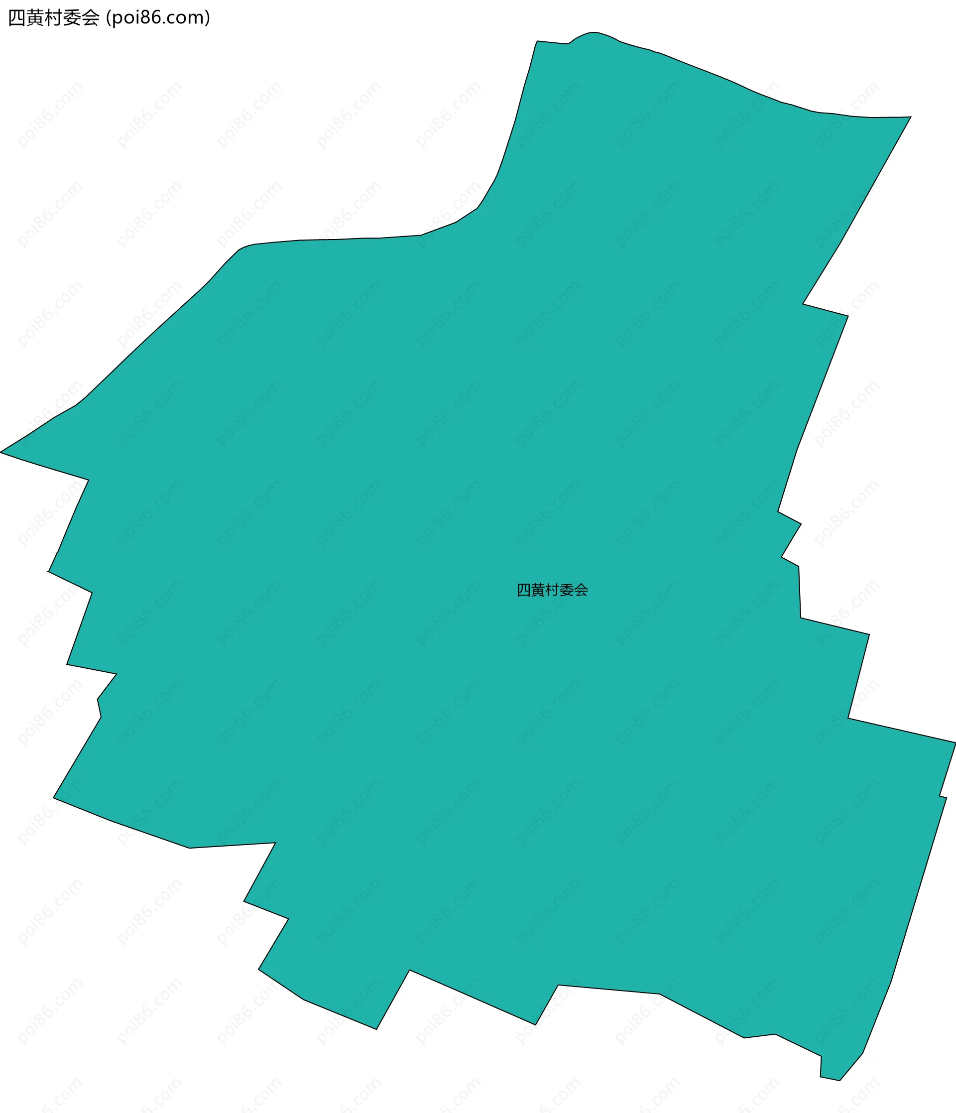 四黄村委会边界地图