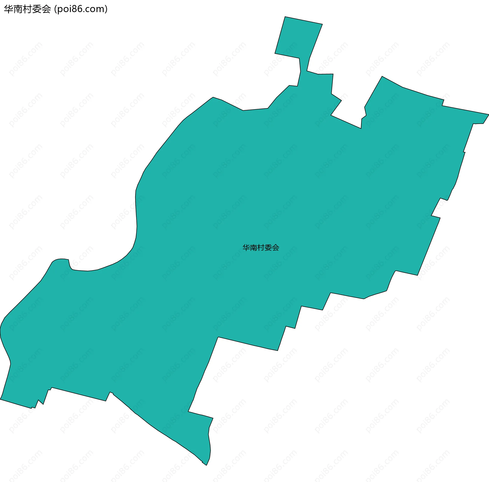 华南村委会边界地图