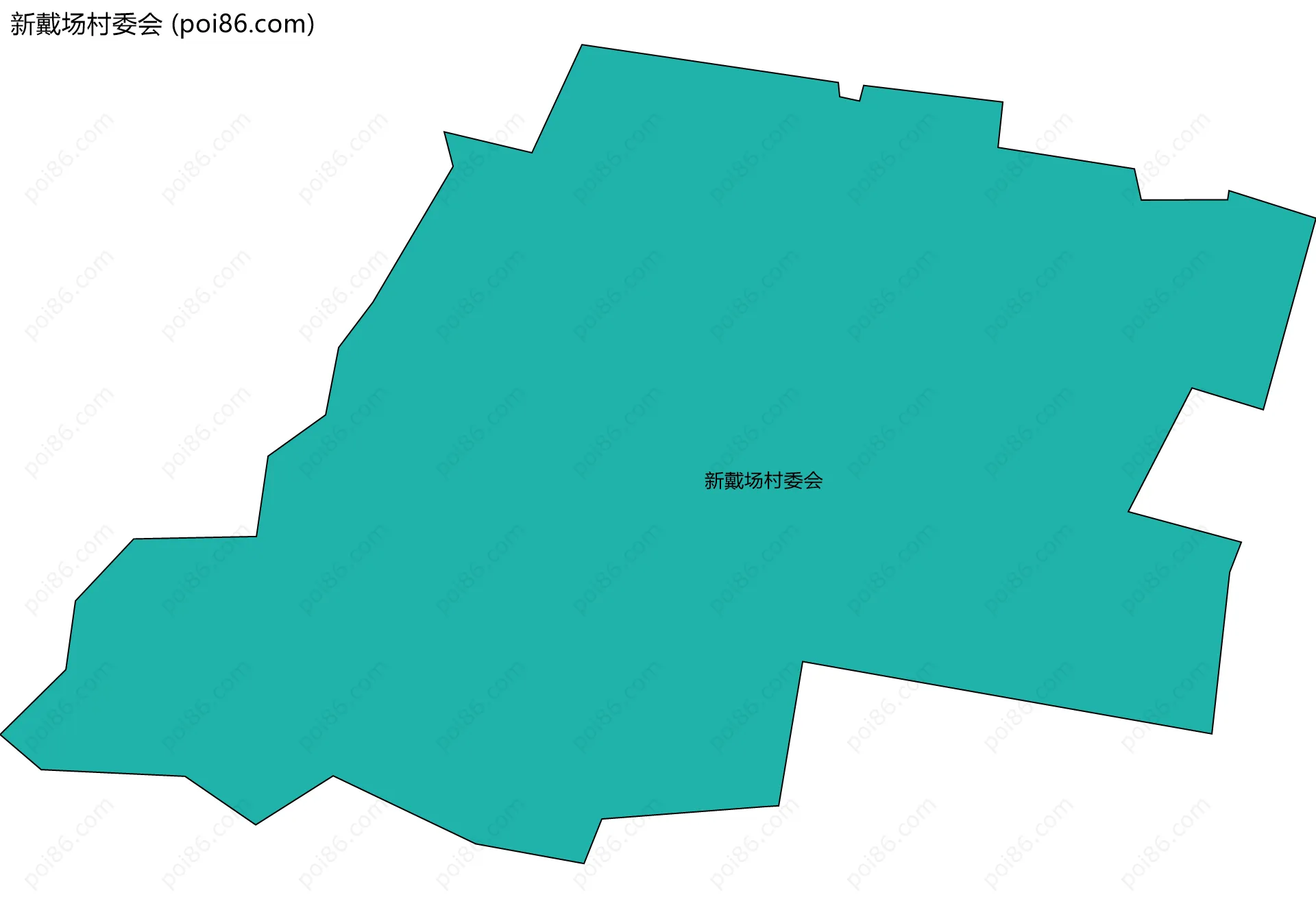 新戴场村委会边界地图