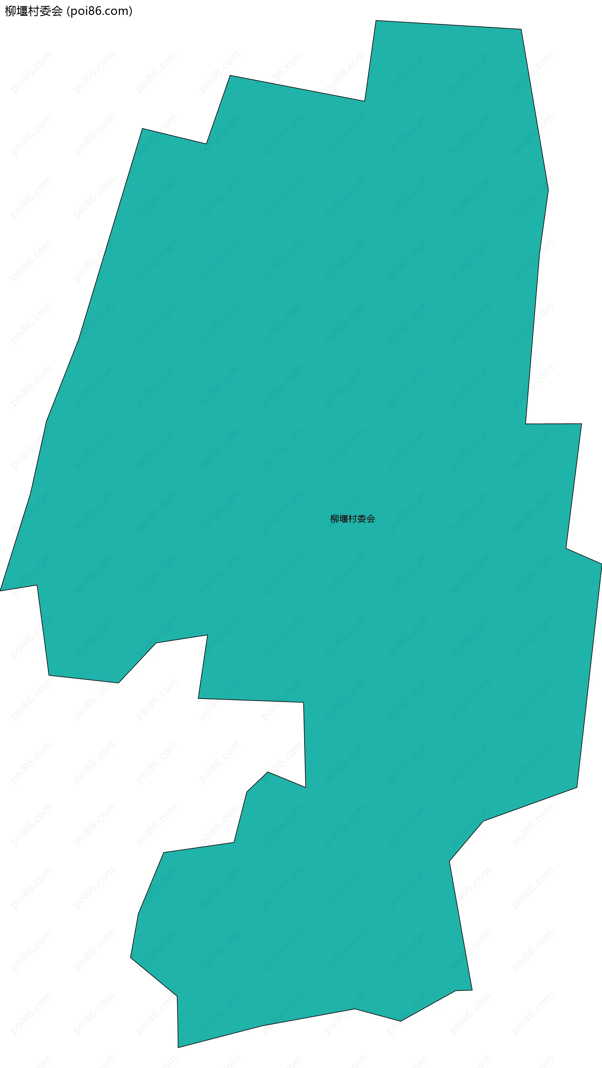 柳堰村委会边界地图