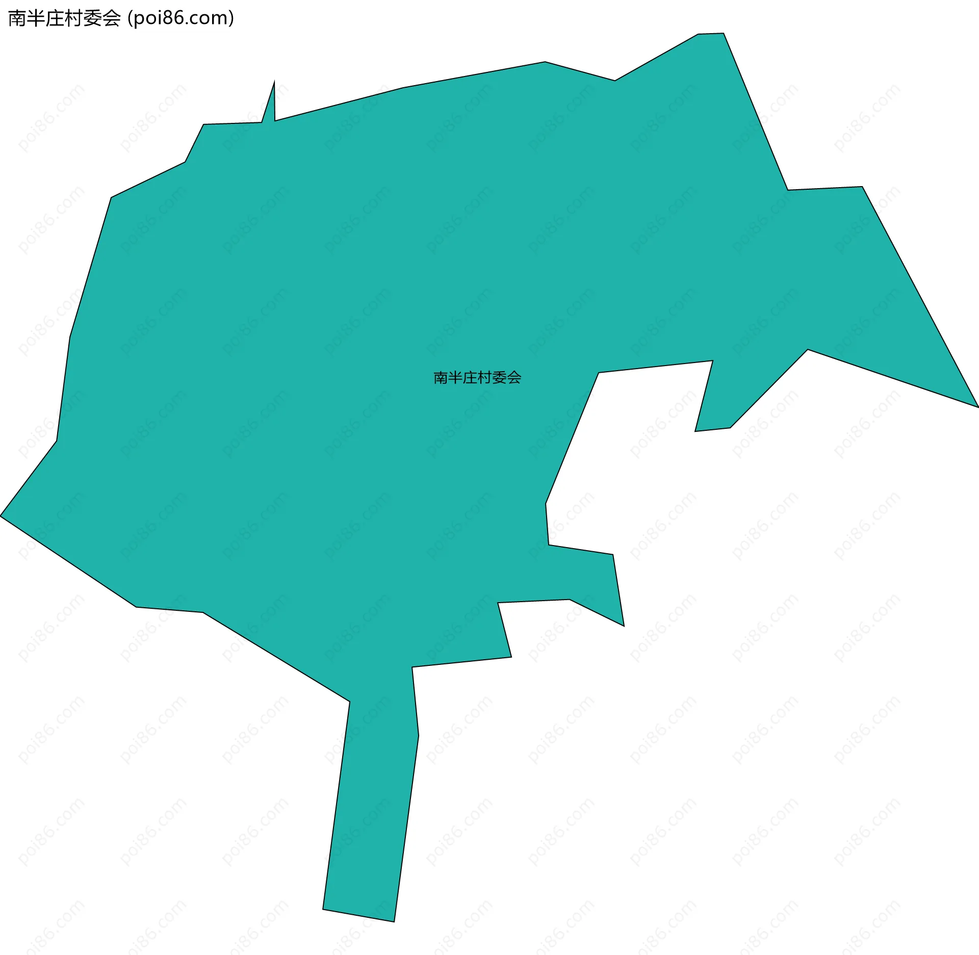 南半庄村委会边界地图