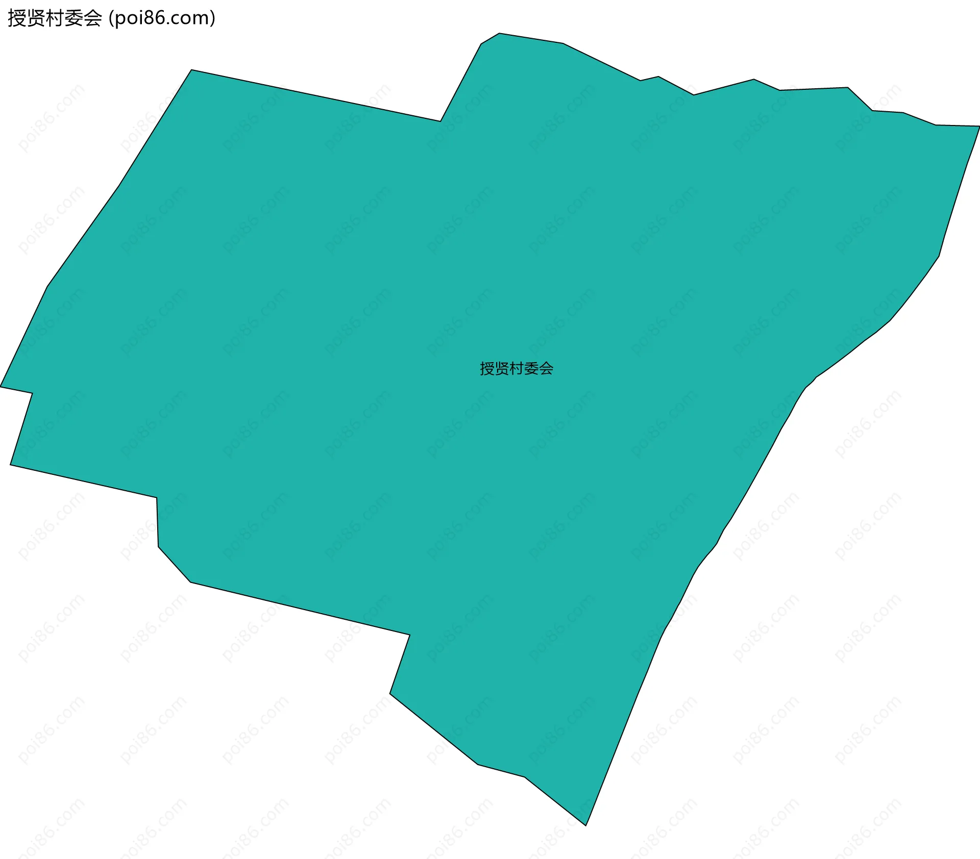 授贤村委会边界地图