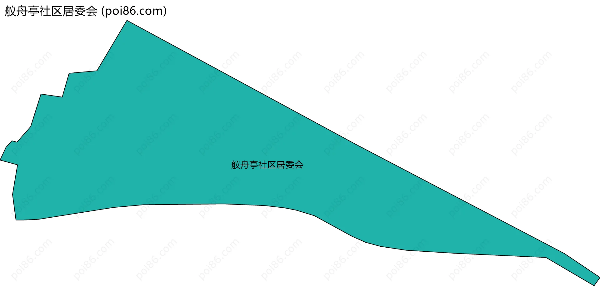 舣舟亭社区居委会边界地图