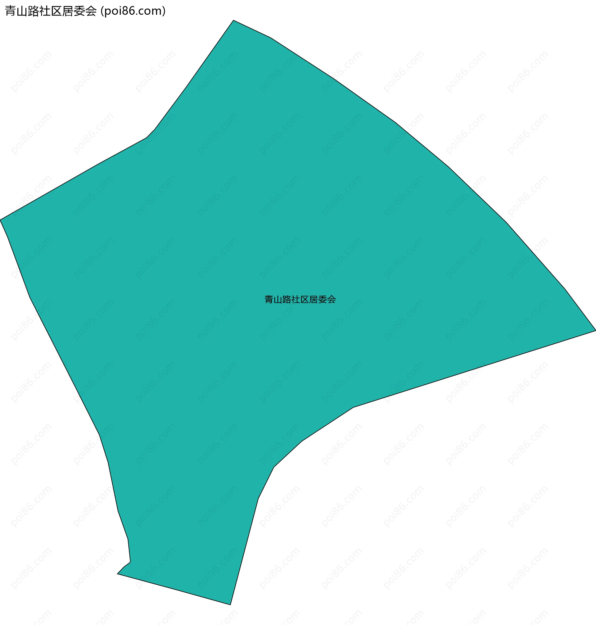青山路社区居委会边界地图
