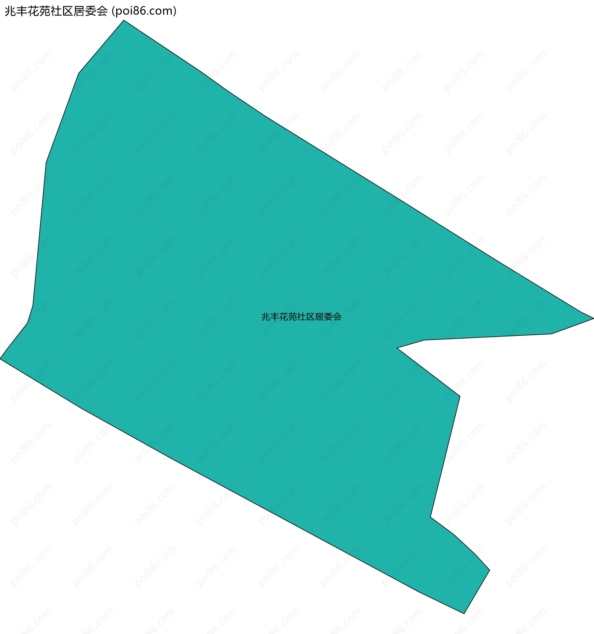 兆丰花苑社区居委会边界地图