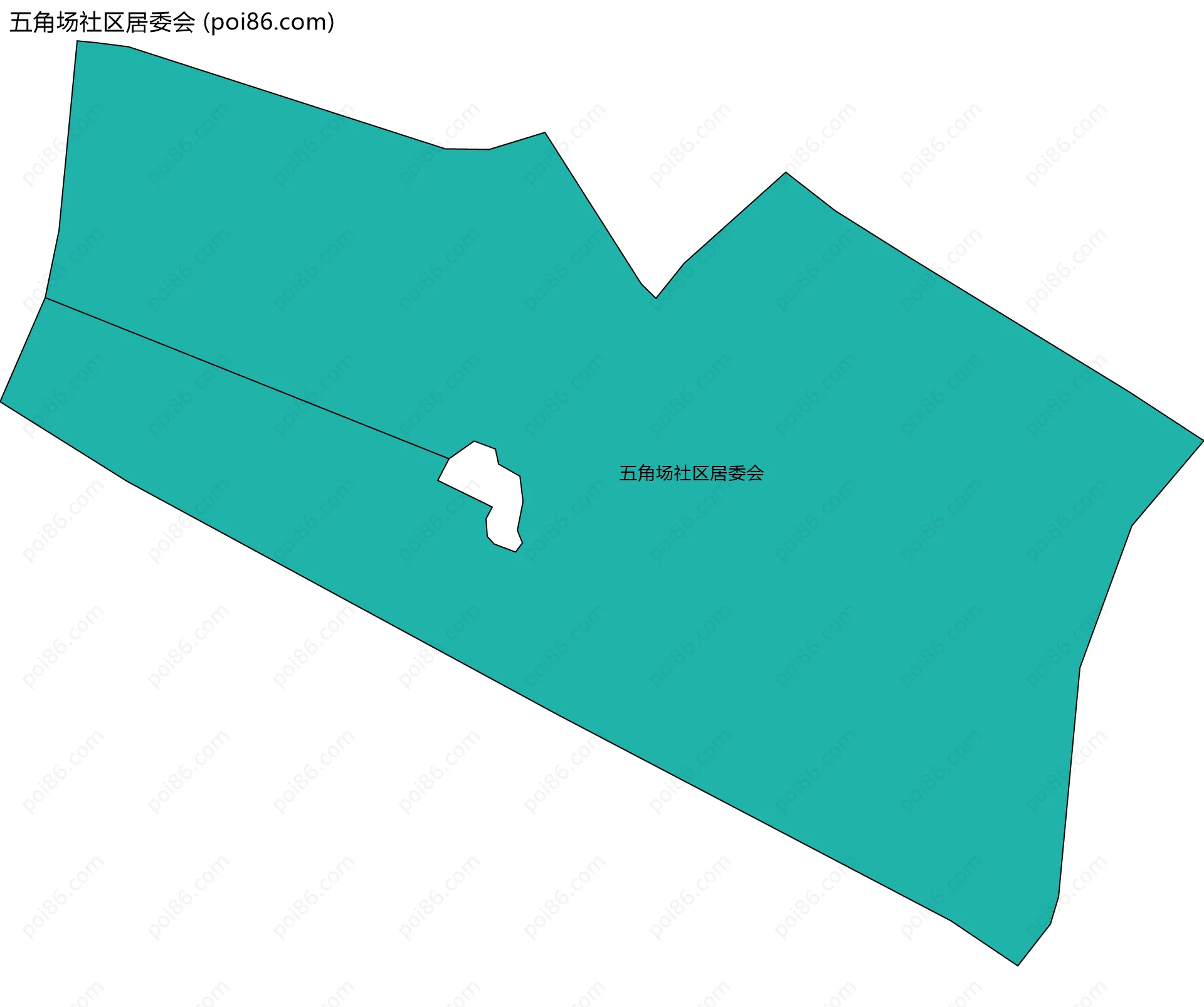 五角场社区居委会边界地图