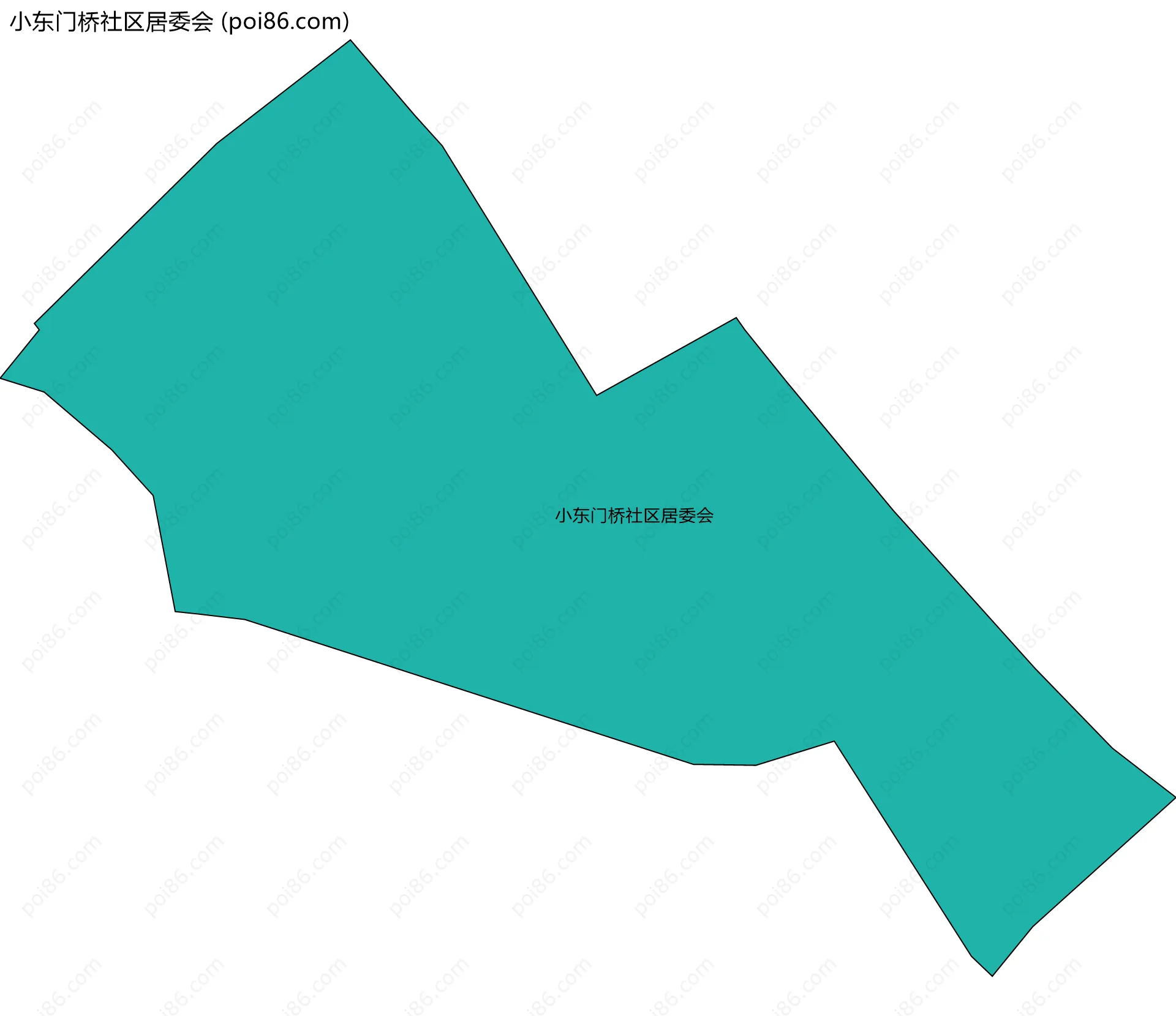 小东门桥社区居委会边界地图