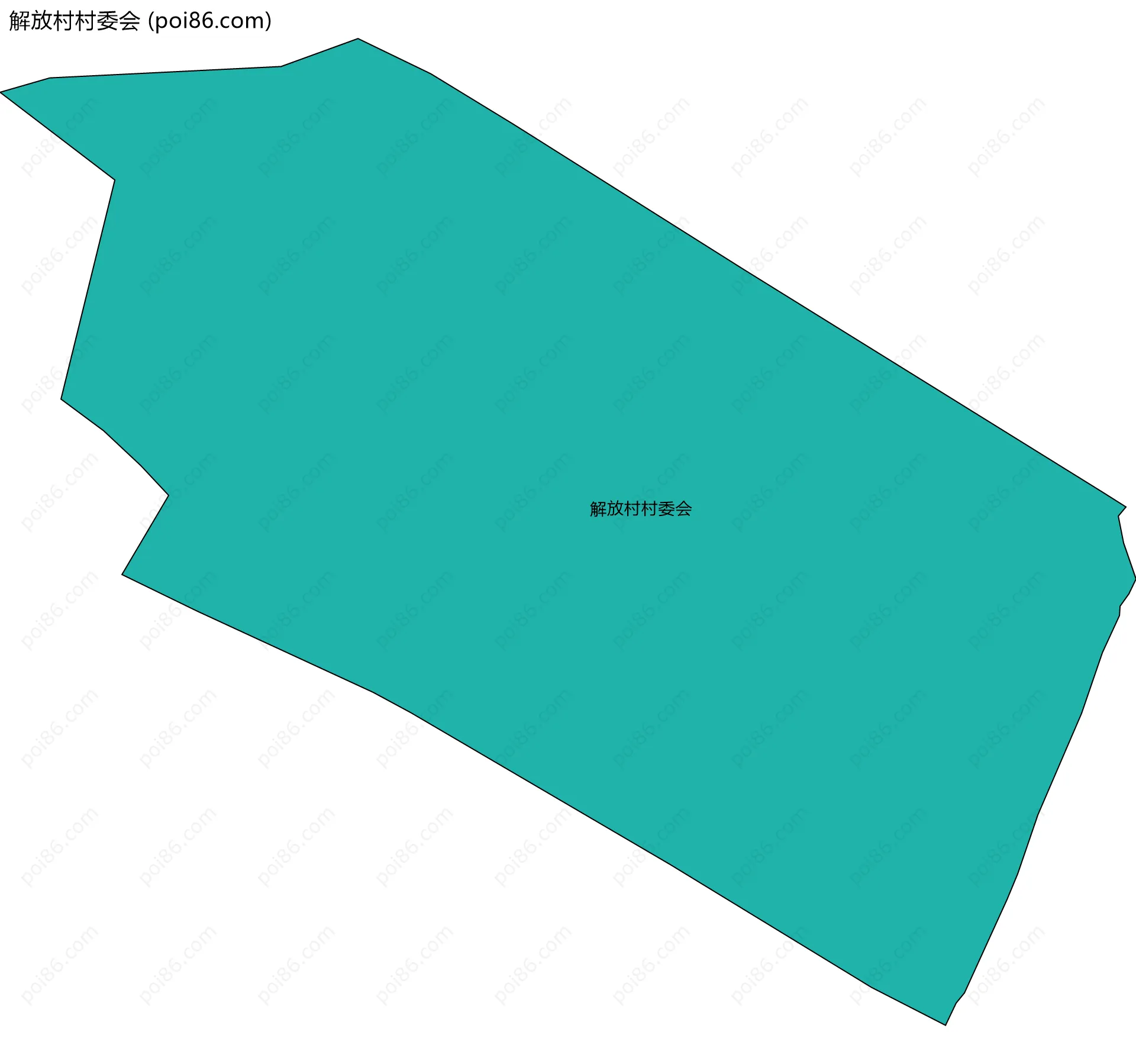 解放村村委会边界地图