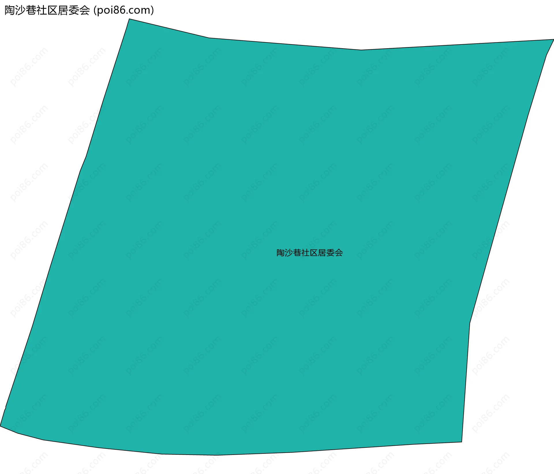 陶沙巷社区居委会边界地图