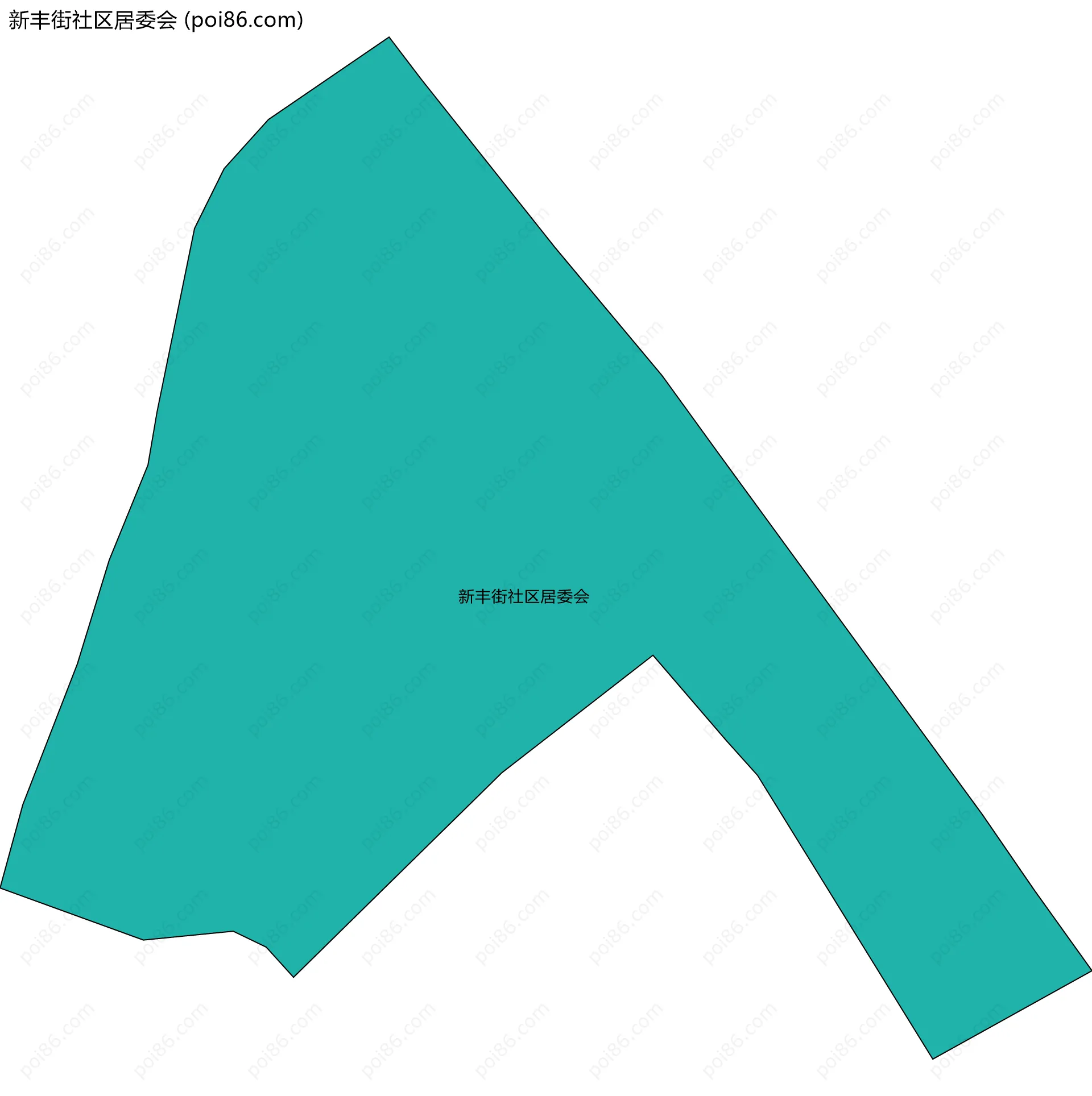 新丰街社区居委会边界地图
