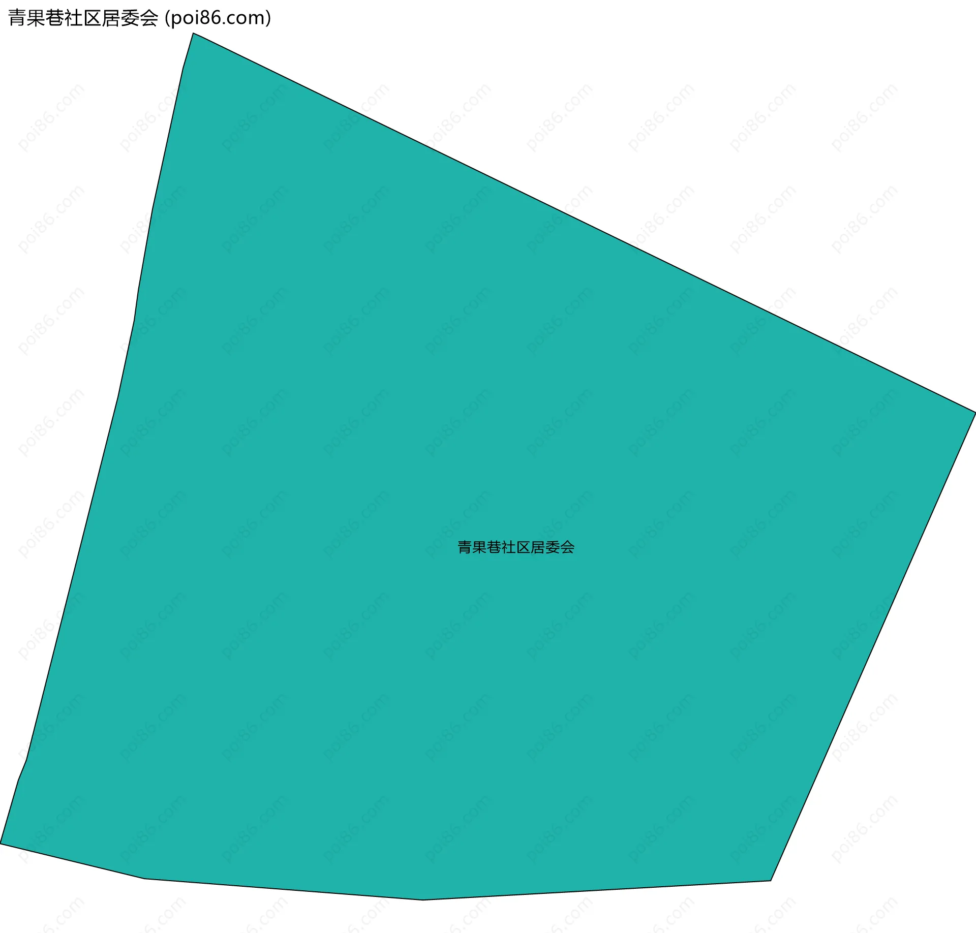 青果巷社区居委会边界地图