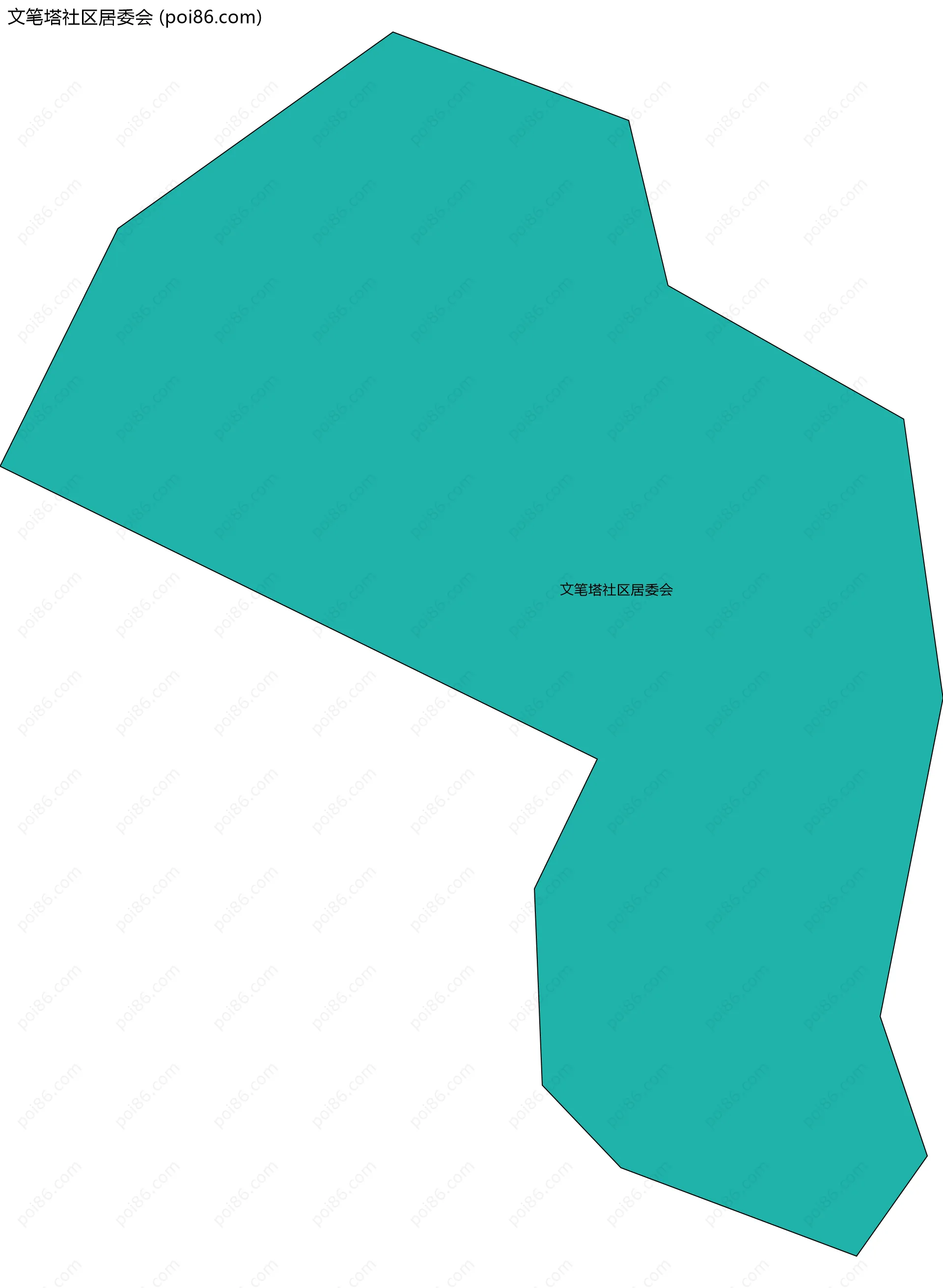 文笔塔社区居委会边界地图
