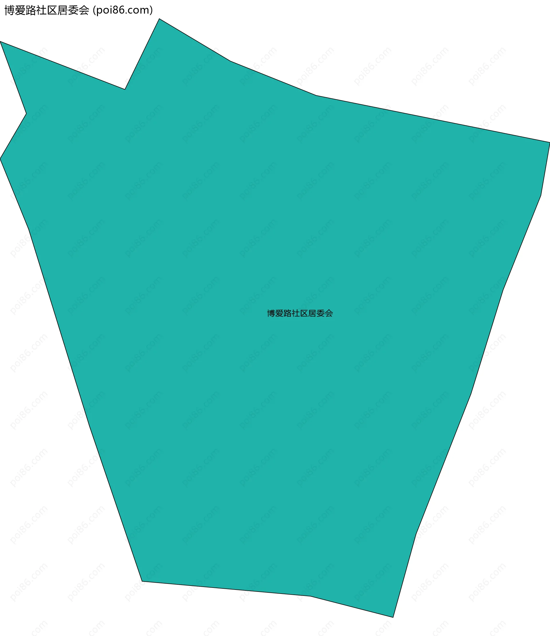 博爱路社区居委会边界地图