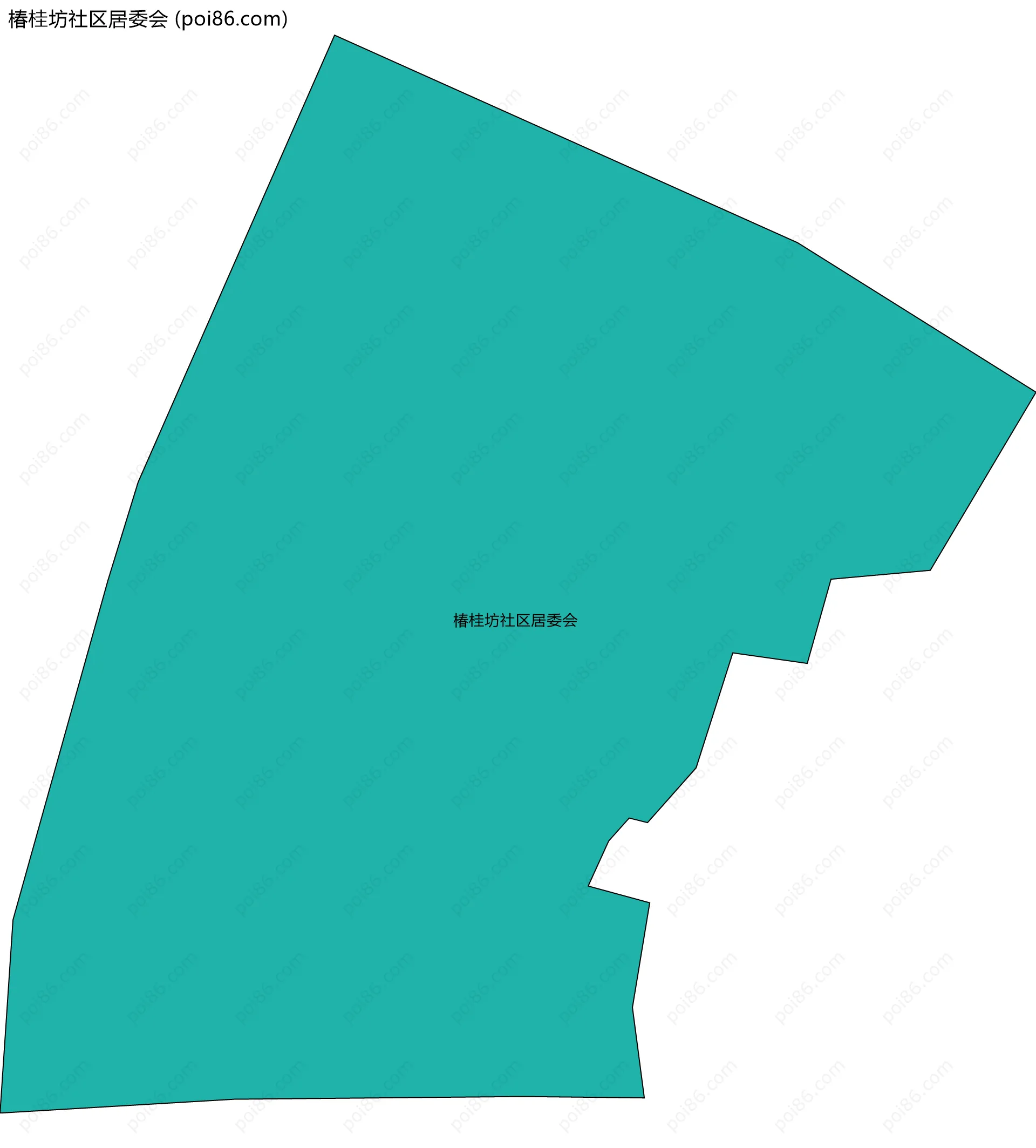 椿桂坊社区居委会边界地图