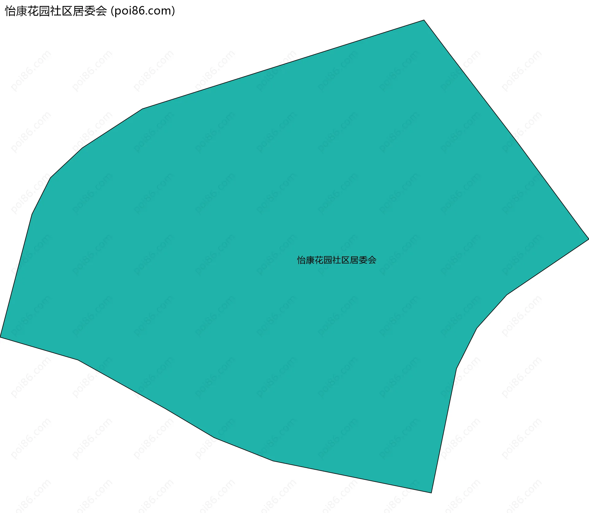 怡康花园社区居委会边界地图