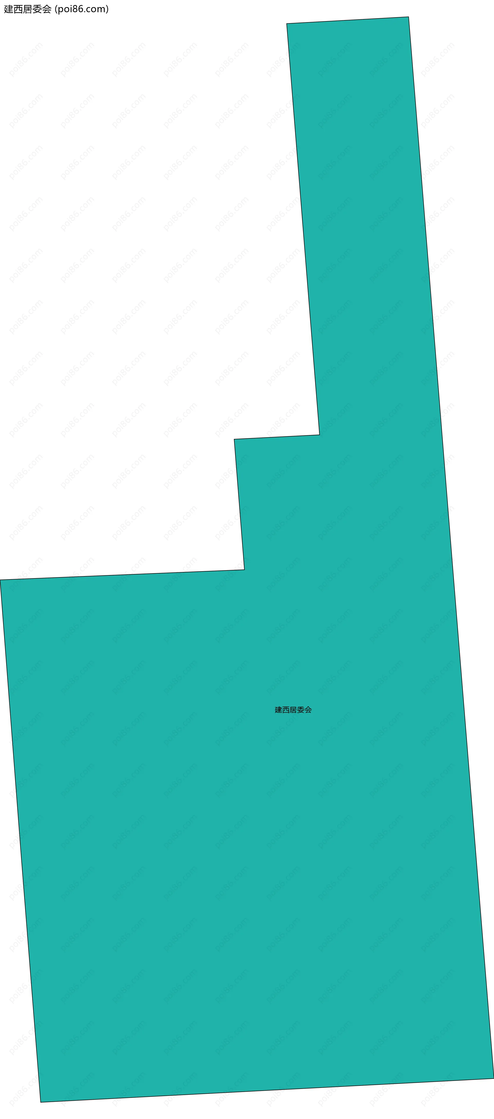 建西居委会边界地图