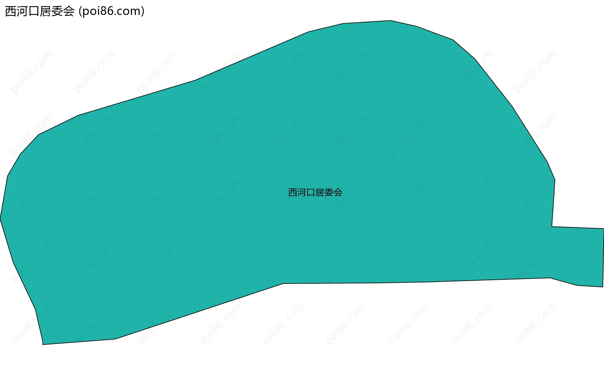 西河口居委会边界地图