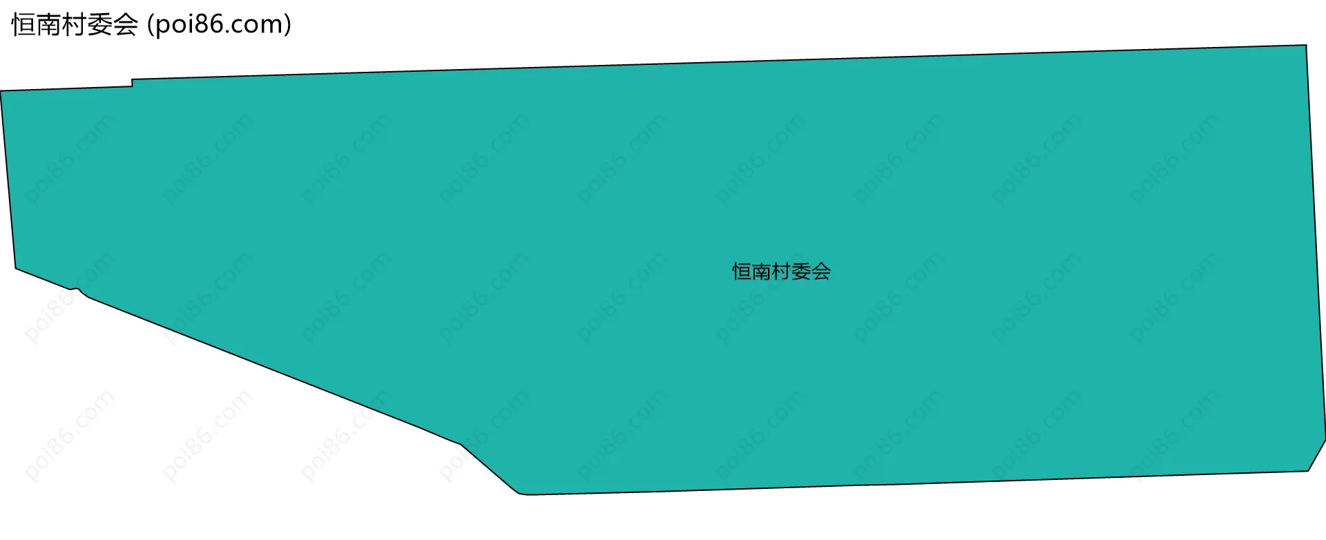 恒南村委会边界地图