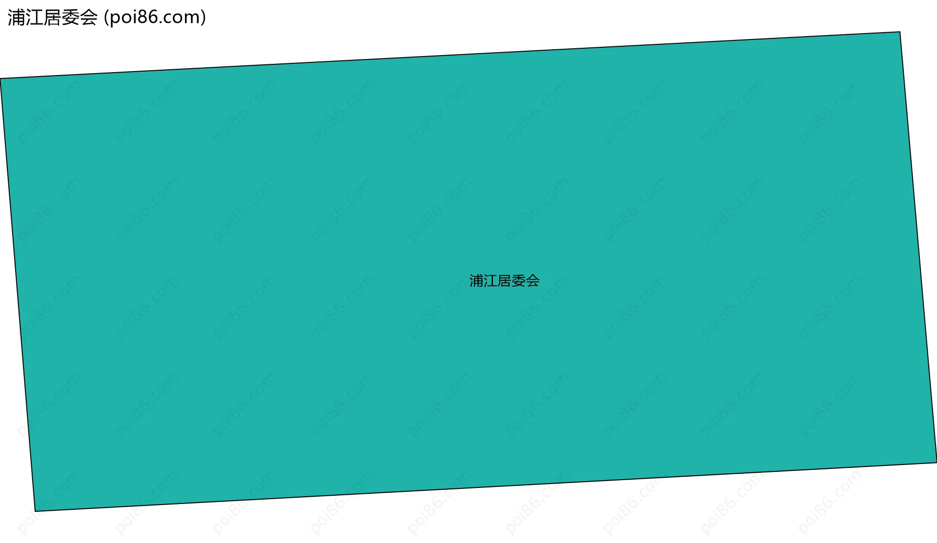 浦江居委会边界地图