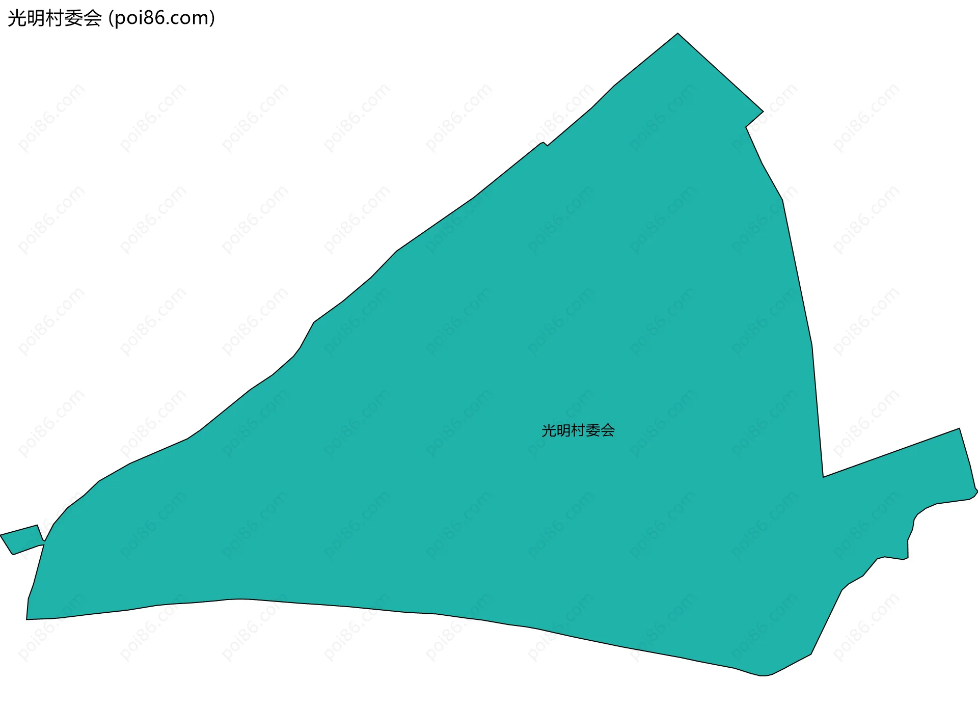 光明村委会边界地图