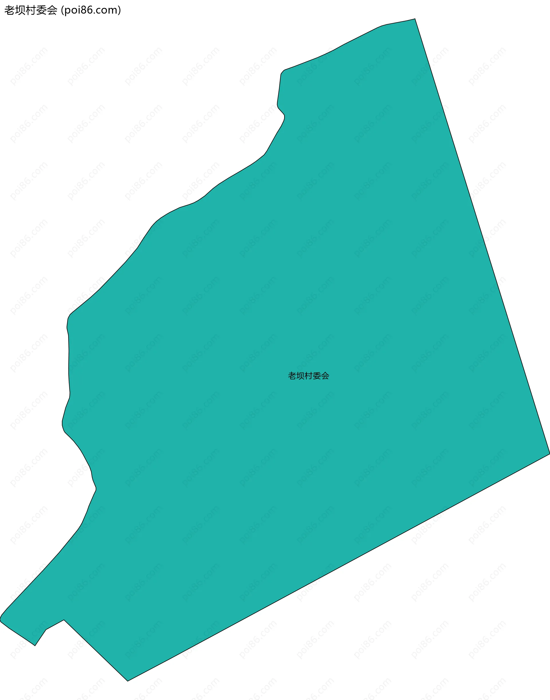 老坝村委会边界地图
