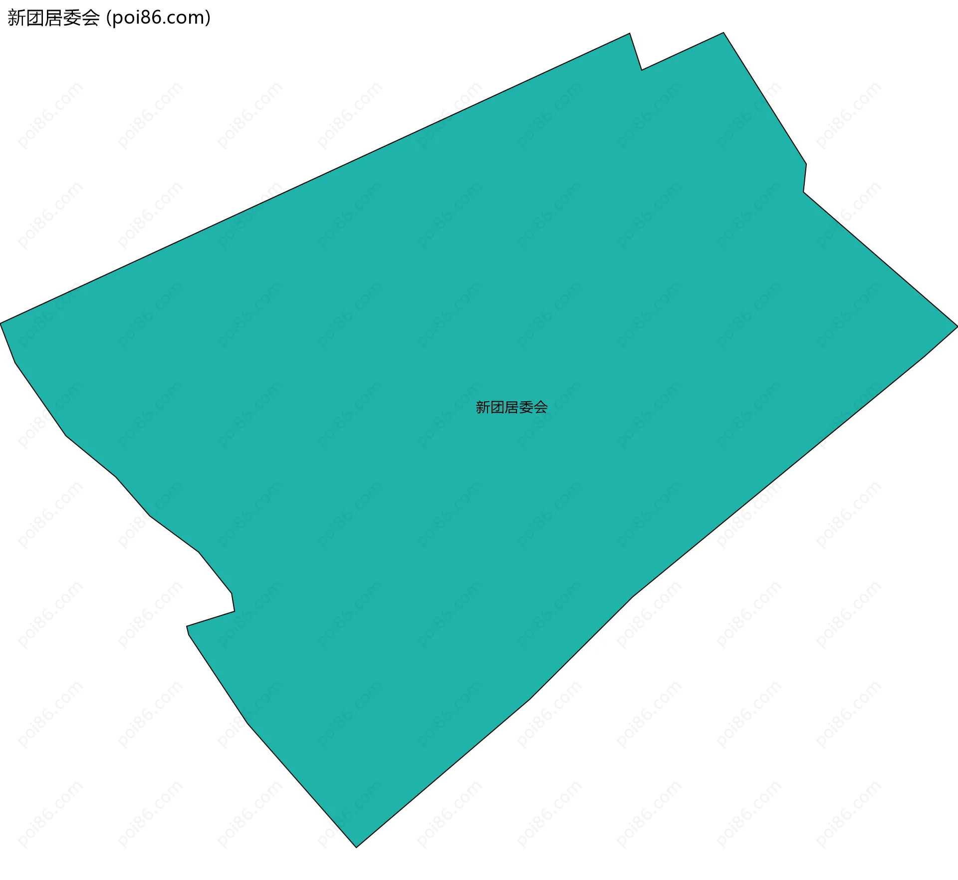新团居委会边界地图