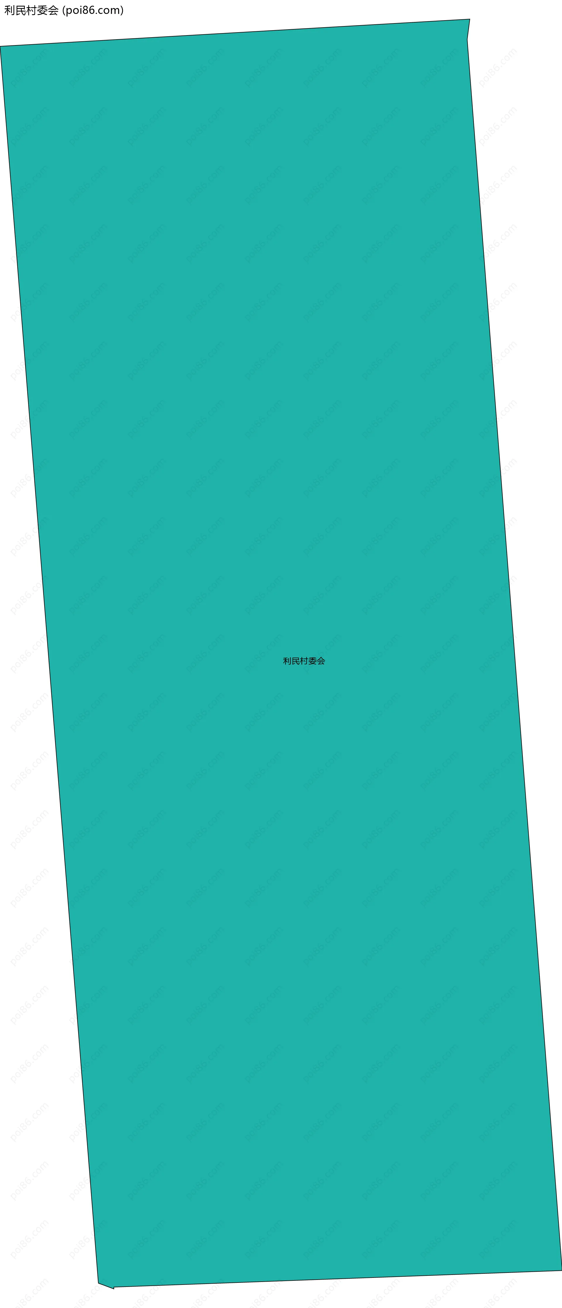 利民村委会边界地图