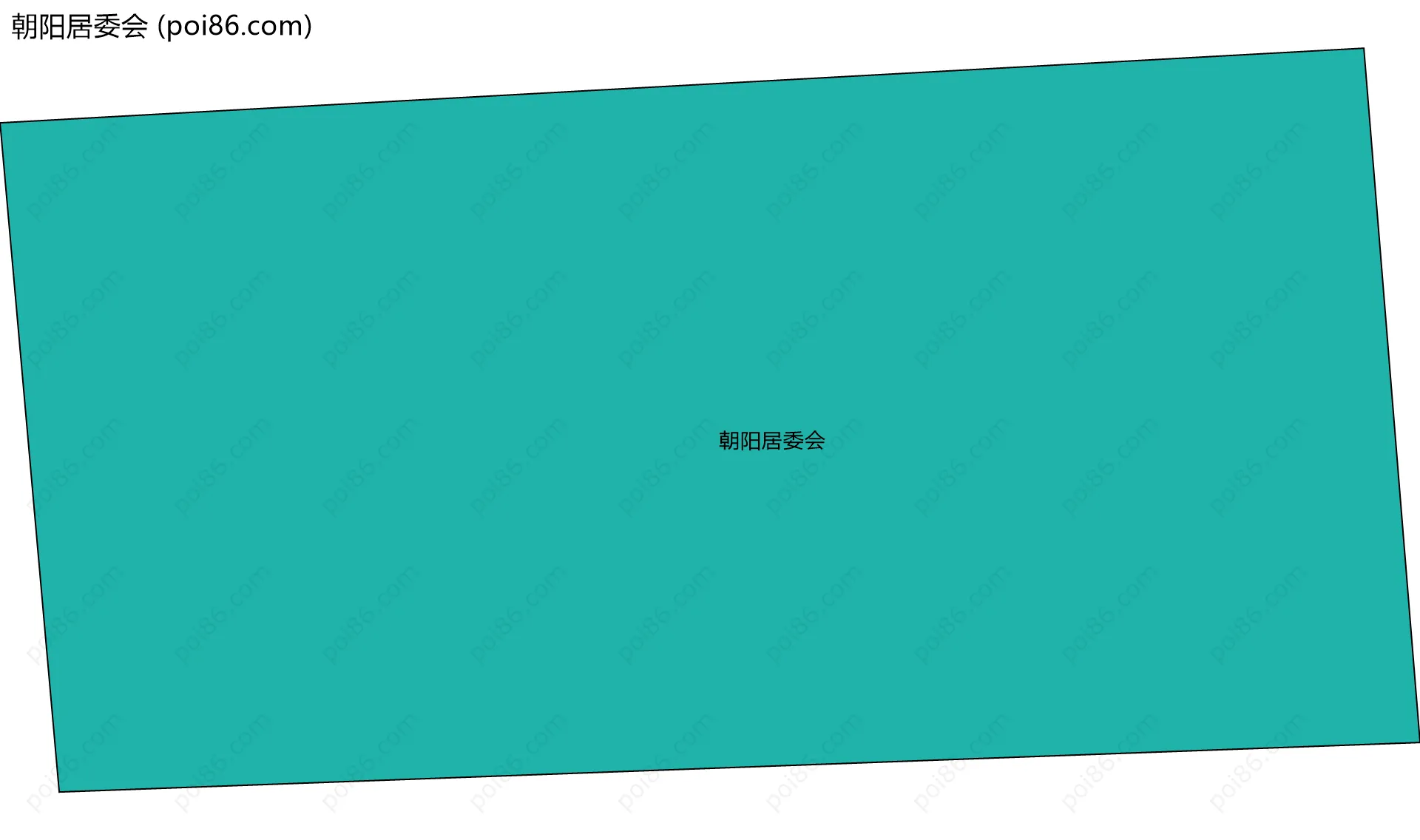 朝阳居委会边界地图